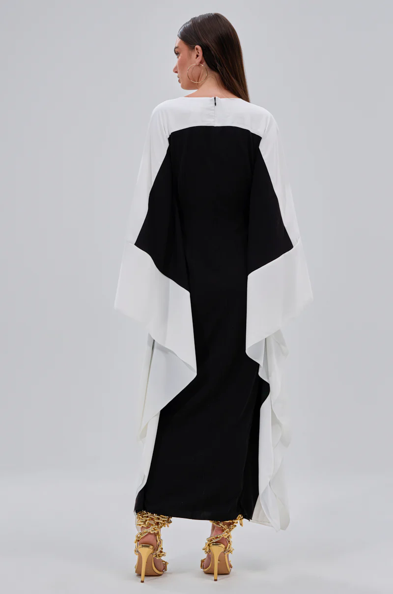 JULIE TWO TONE MIDI DRESS - Image 5
