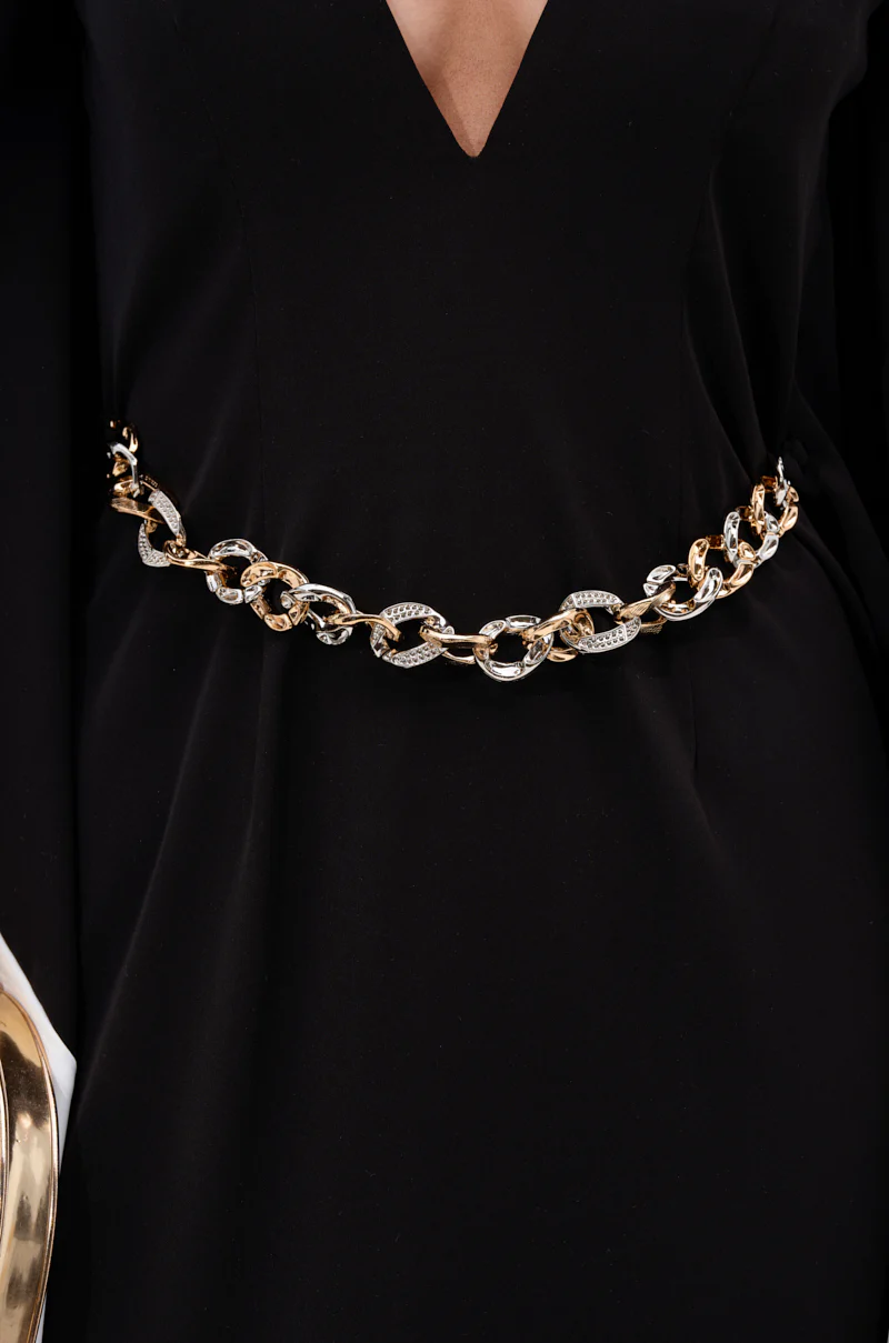 JULIE TWO TONE MIDI DRESS - Image 6