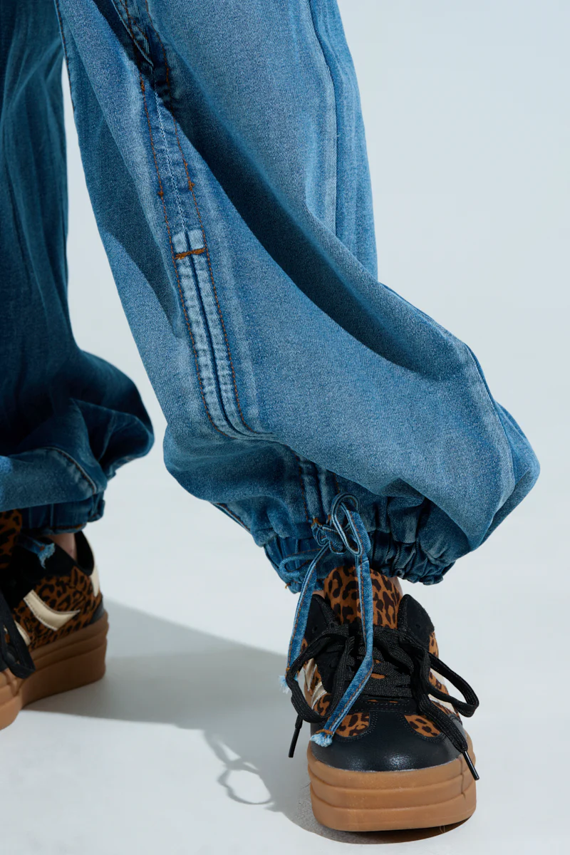 JUMPING AROUND DENIM JUMPSUIT - Image 7