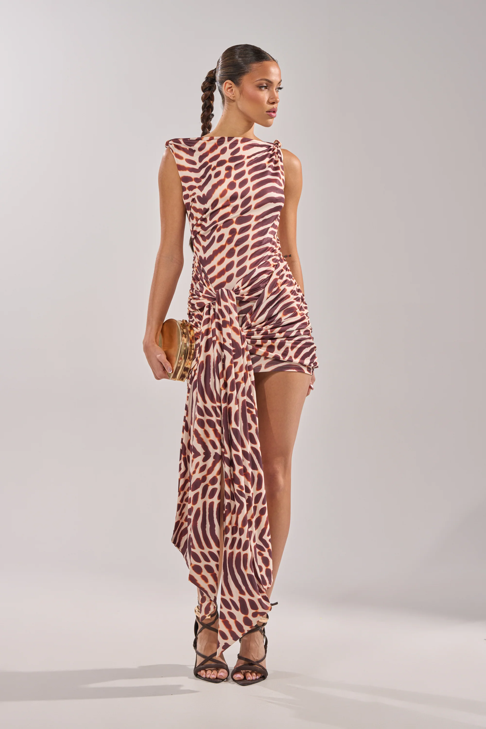 JUNGLE TIES LEOPARD MINI DRESS - Image 3