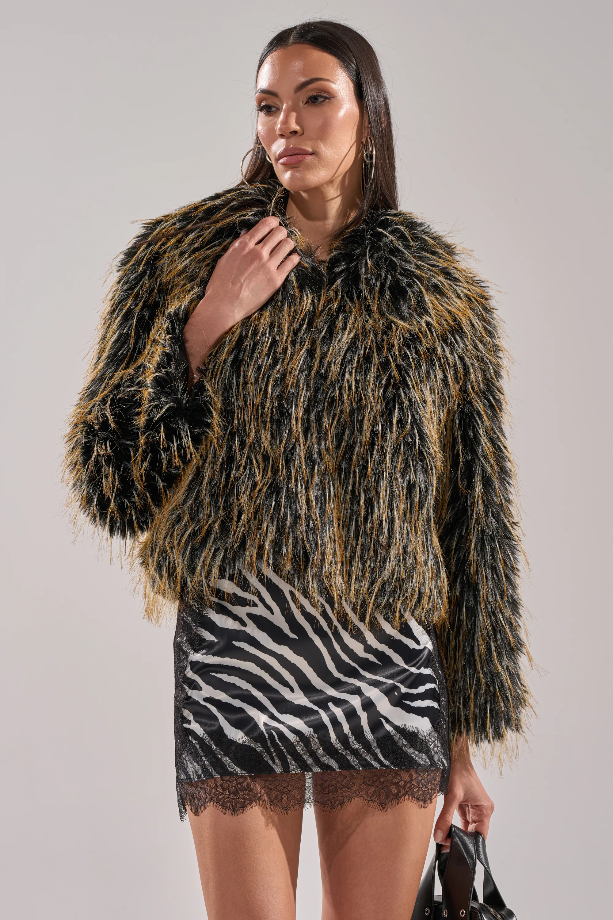 JUPITER FAUX FUR COAT - Image 5