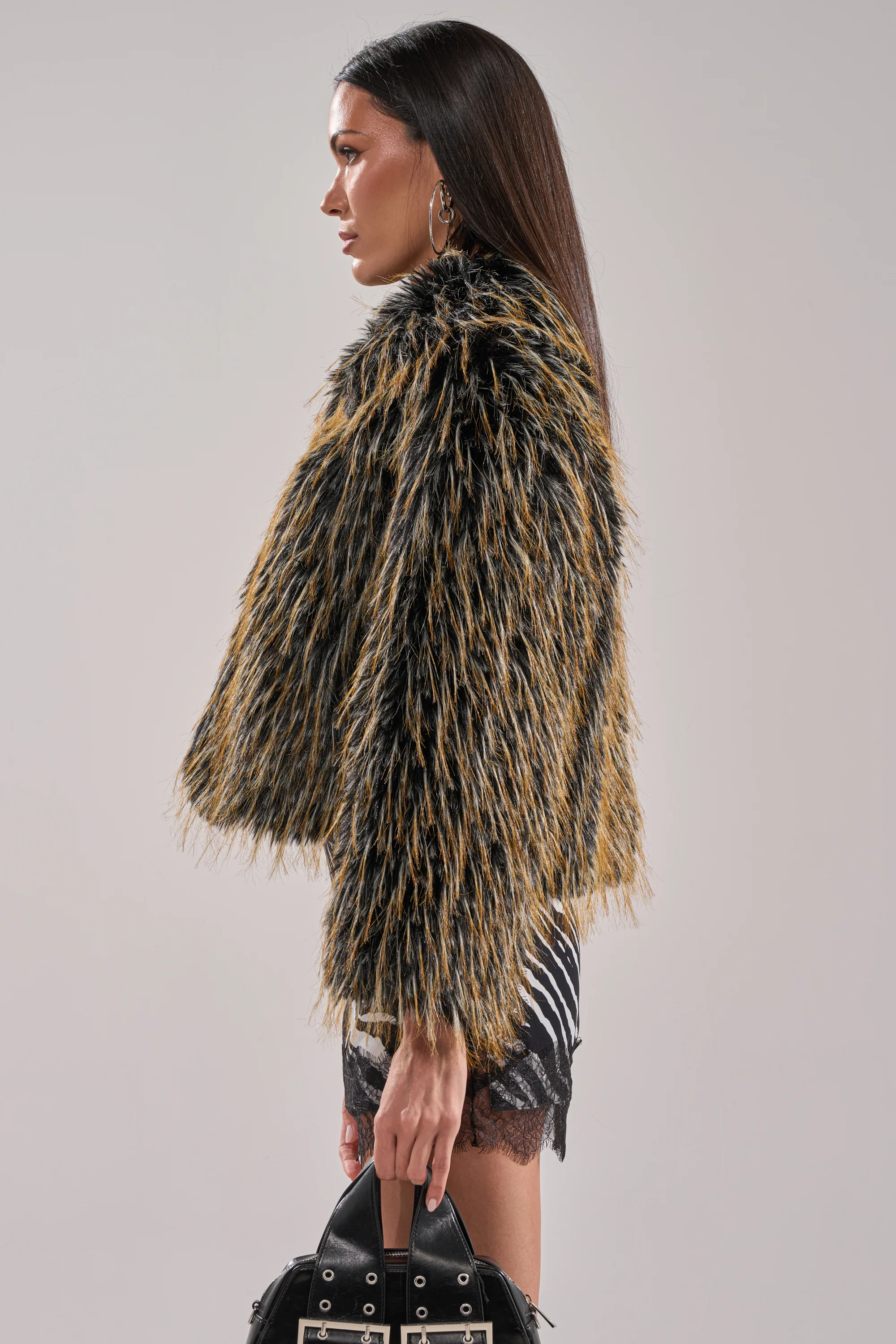 JUPITER FAUX FUR COAT - Image 6