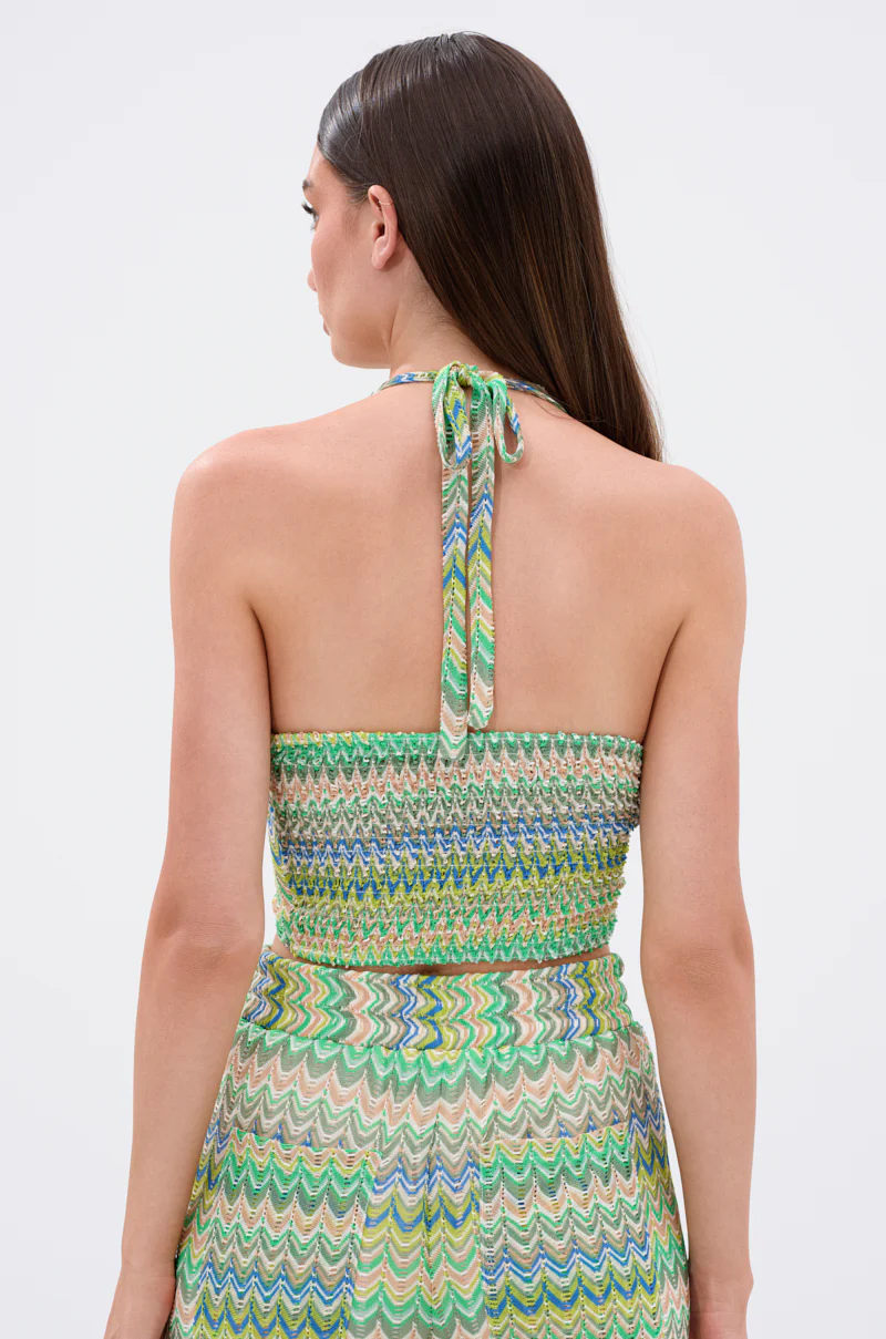 JUST A FEELING CROCHET HALTER TOP - Image 4