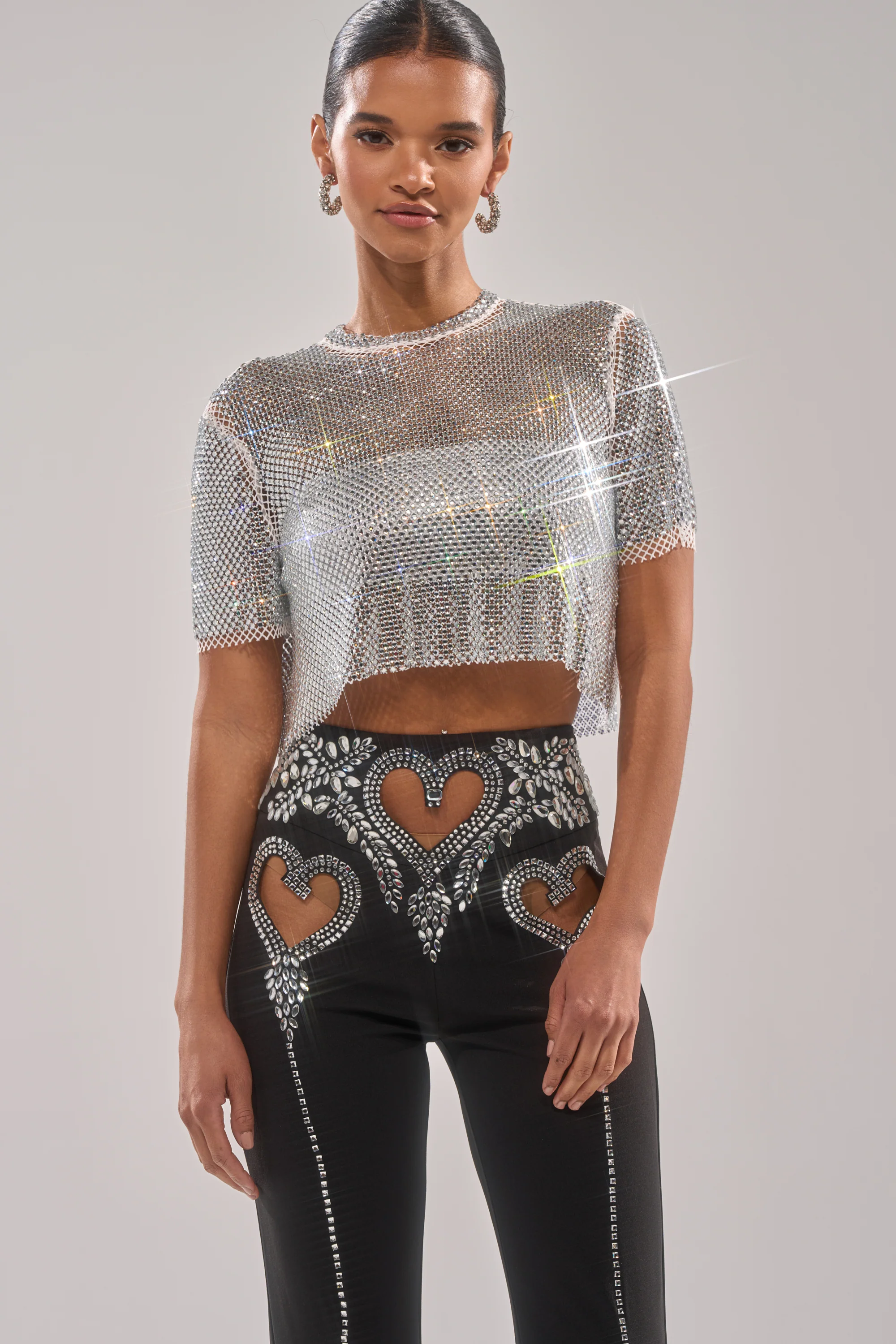 JUST A FEELING RHINESTONE TEE