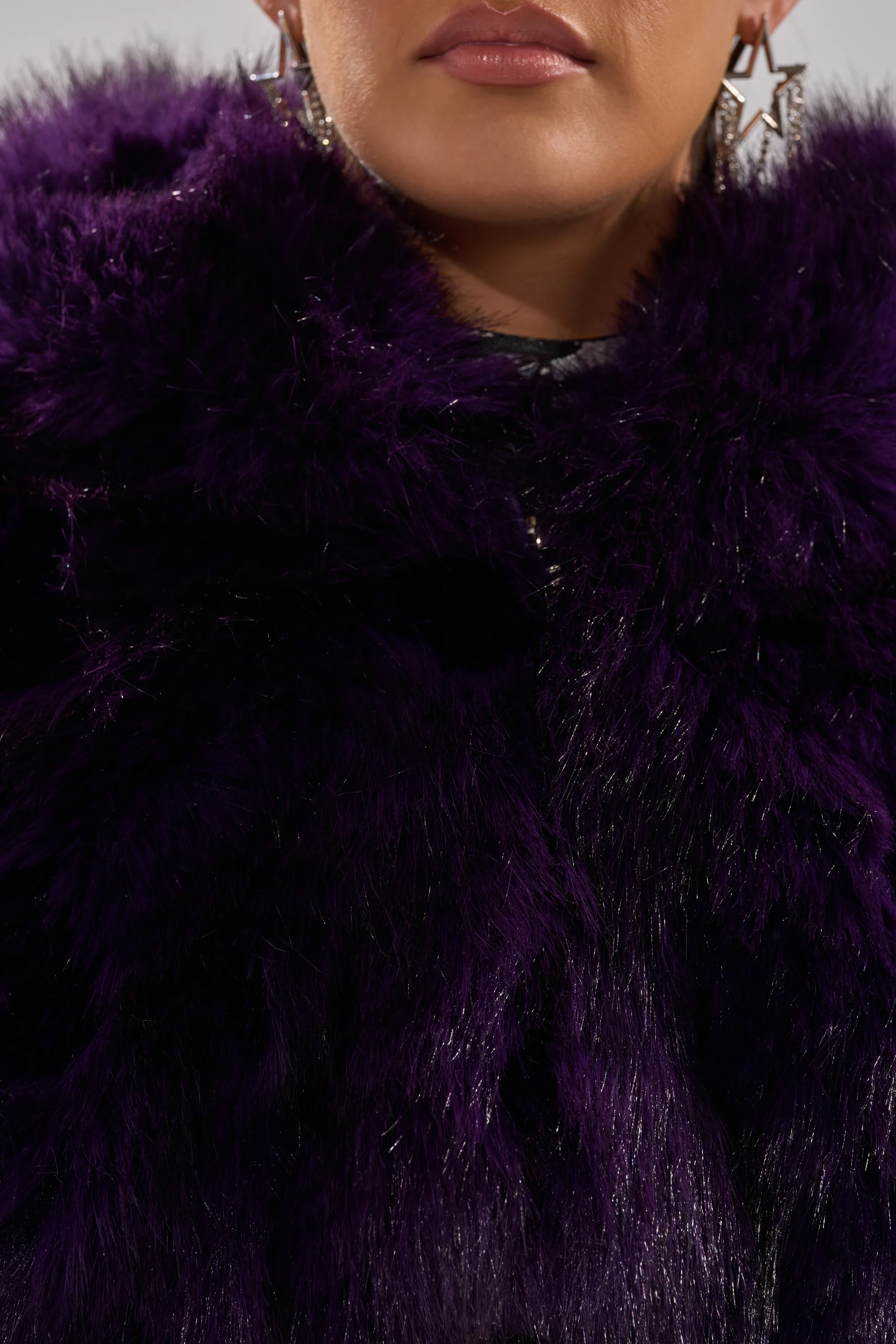 JUST A FLING CROPPED FAUX FUR - Image 10