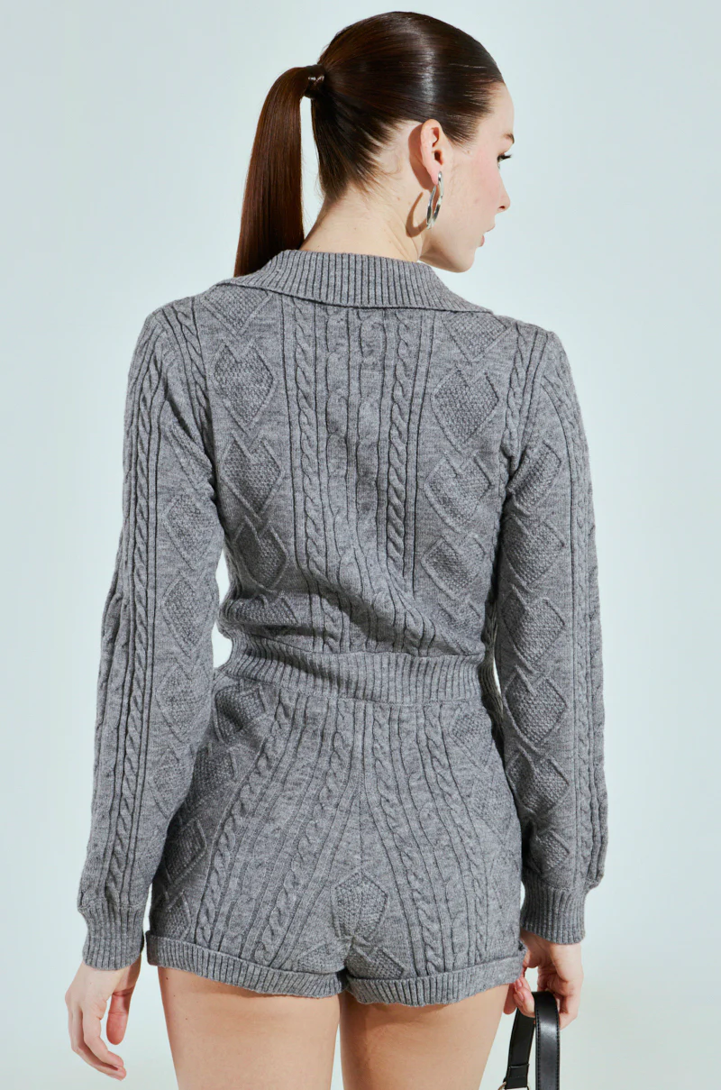 JUST ADD A HEEL KNIT ROMPER - Image 4