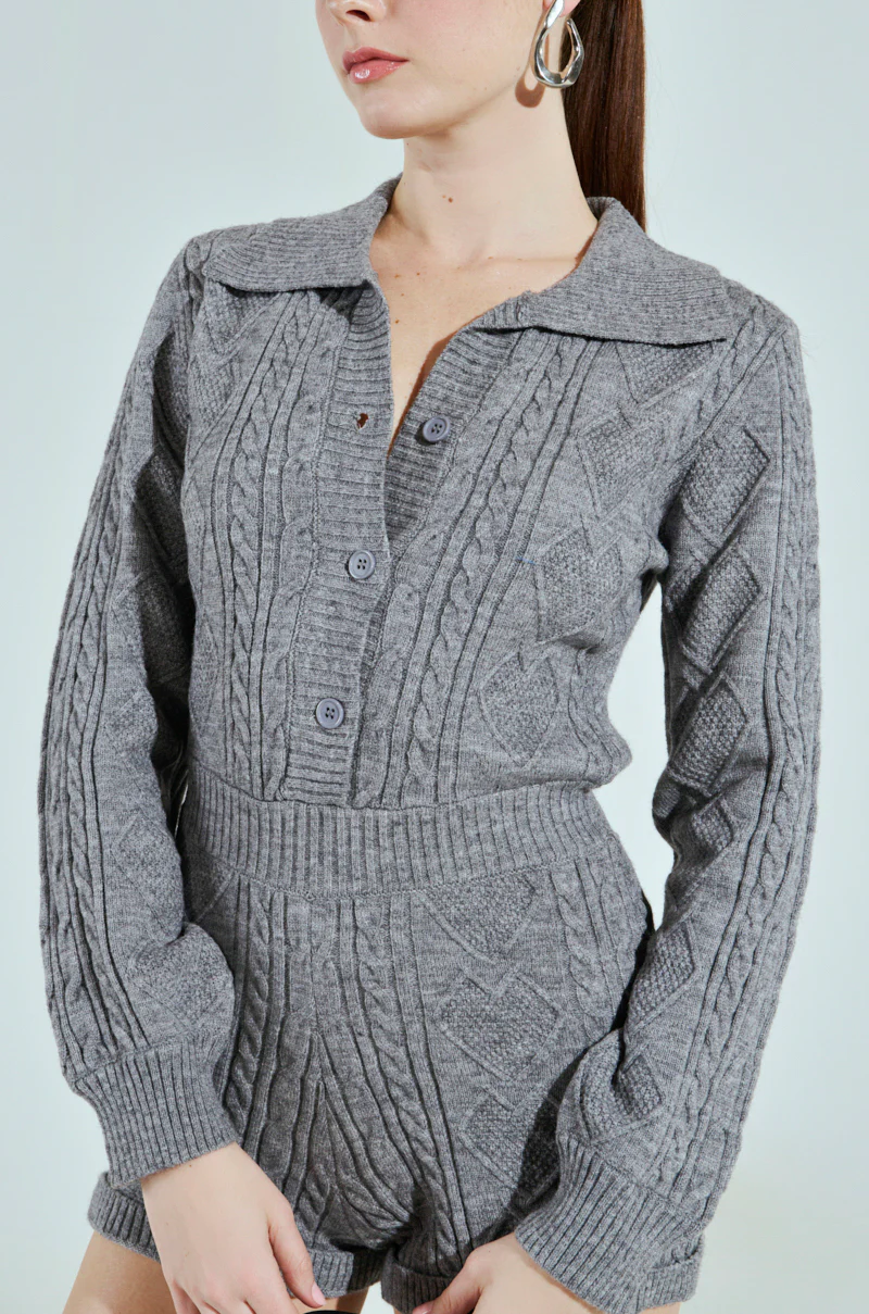 JUST ADD A HEEL KNIT ROMPER - Image 7