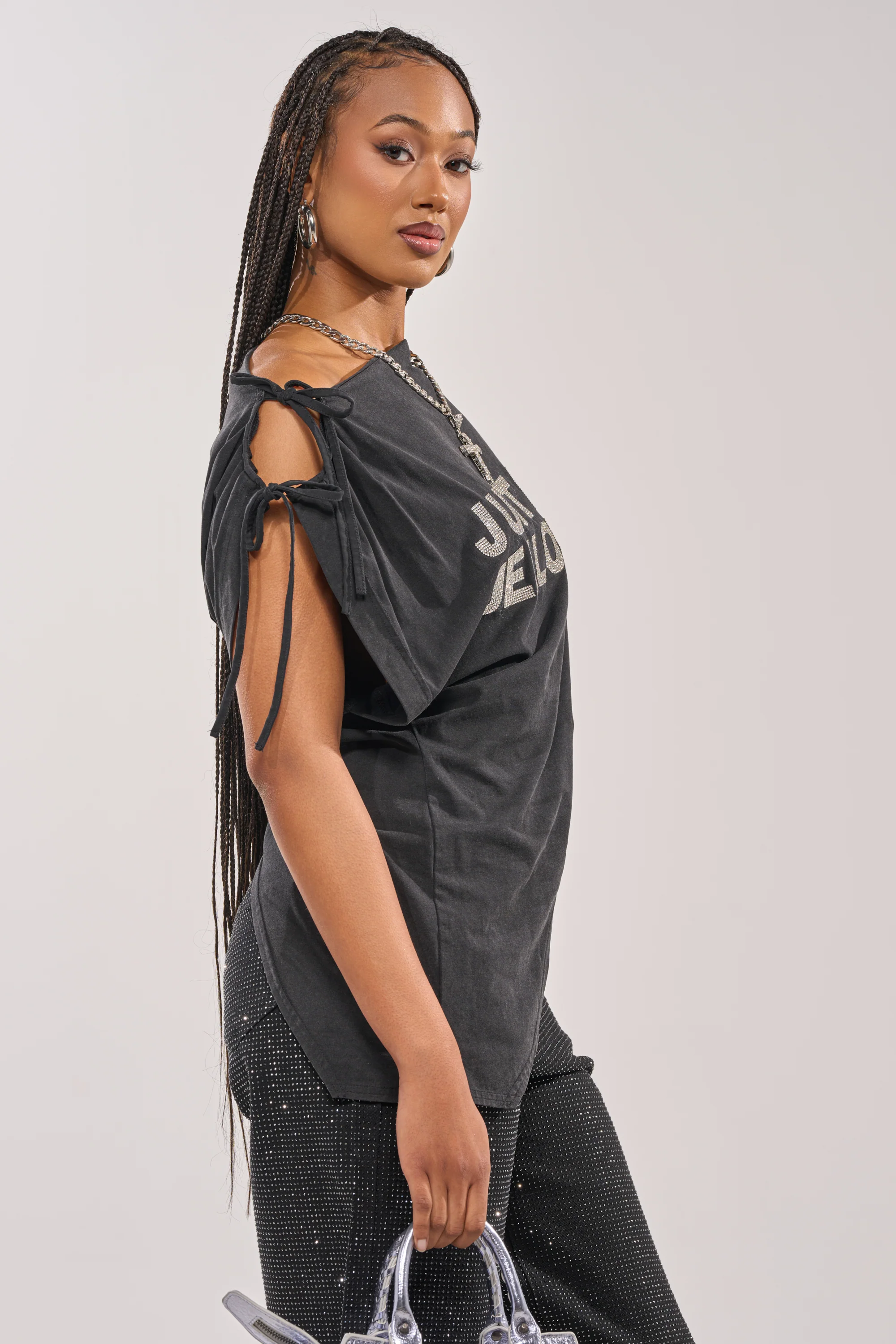 JUST BE JEALOUS OFF THE SHOULDER TEE - Image 4