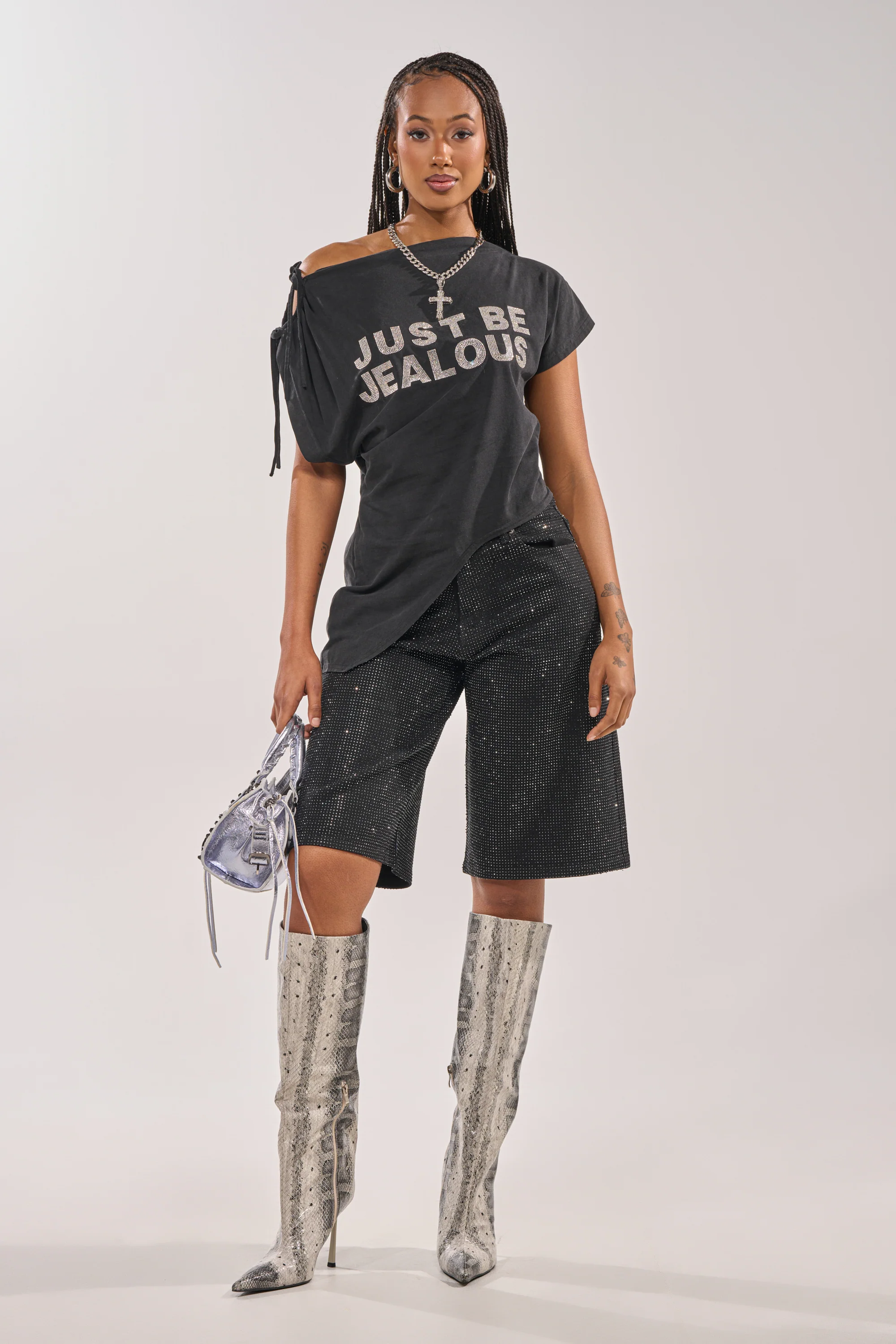 JUST BE JEALOUS OFF THE SHOULDER TEE - Image 9