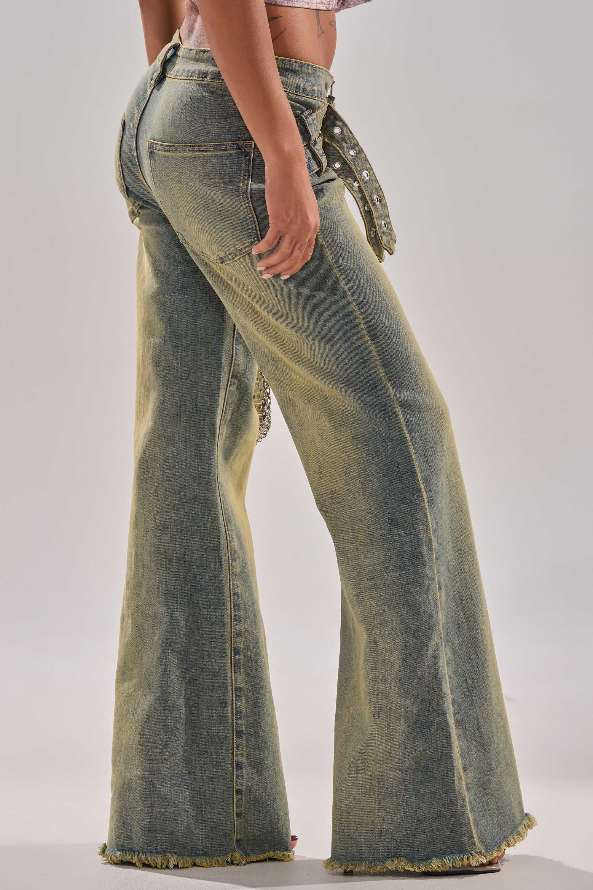 JUST LIKE THAT STRAIGHT-LEG DENIM WITH BUCKLE - Image 3