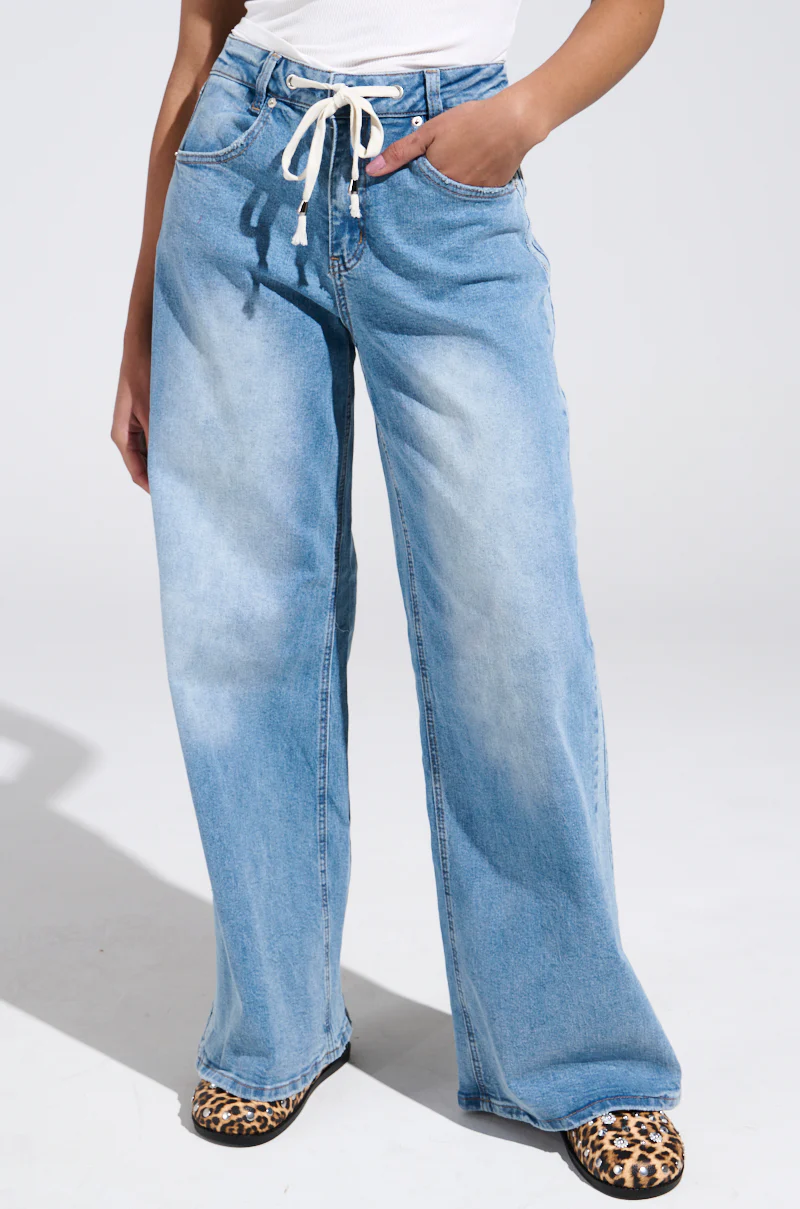 JUST LIKE THAT WIDE LEG DENIM PANT - Image 2