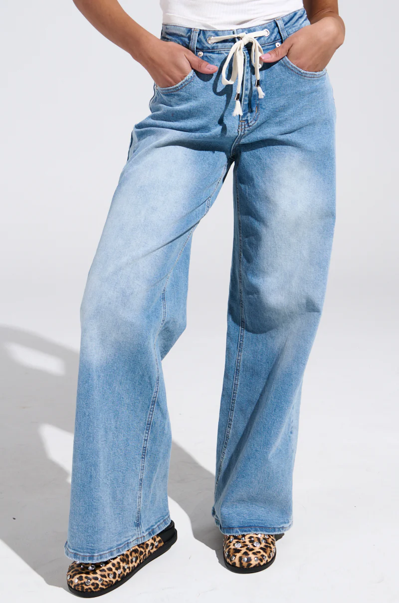 JUST LIKE THAT WIDE LEG DENIM PANT - Image 3