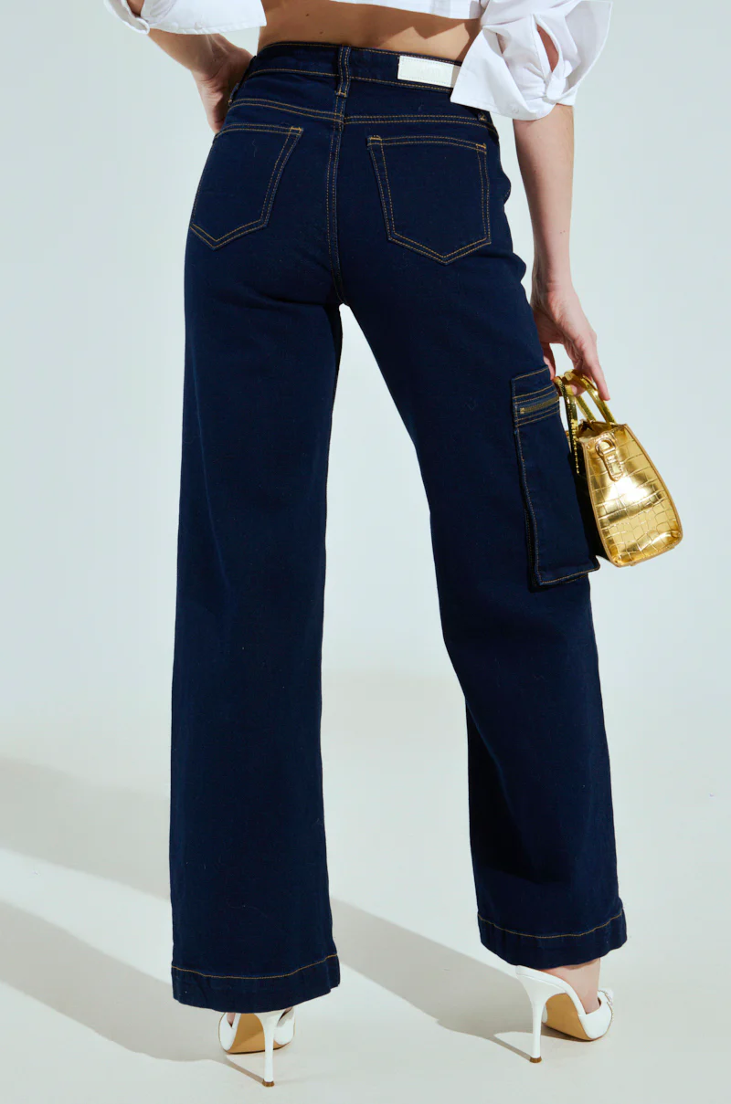 JUST ROCK WITH IT CARGO DENIM PANT - Image 6