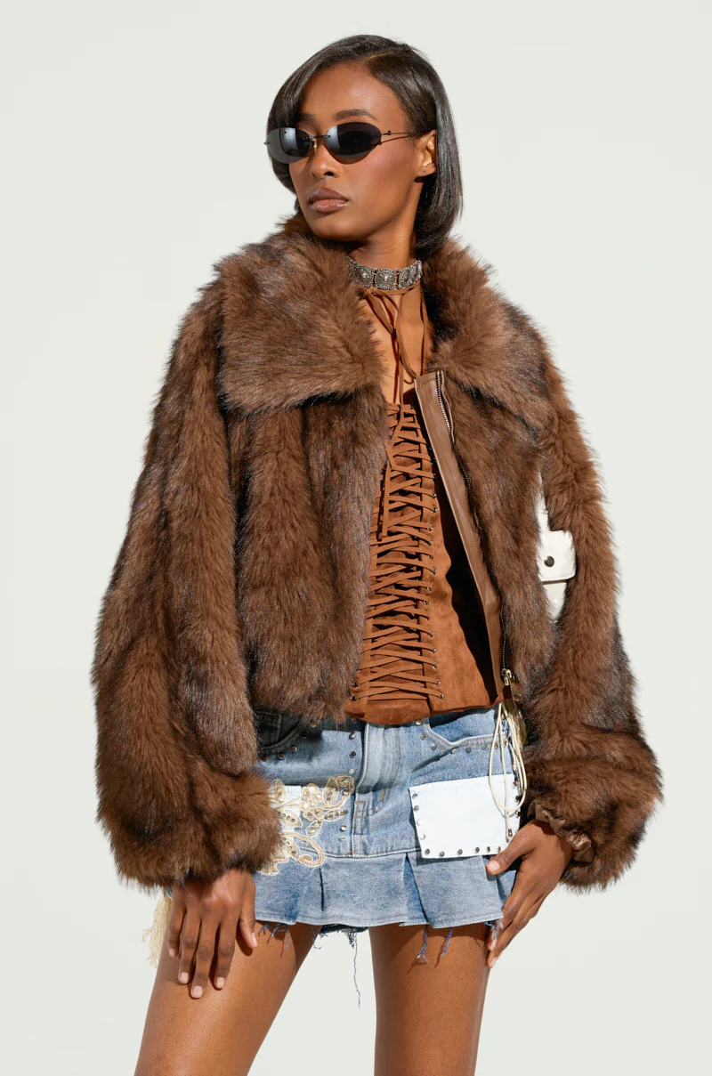 KAI FAUX FUR BOMBER - Image 2