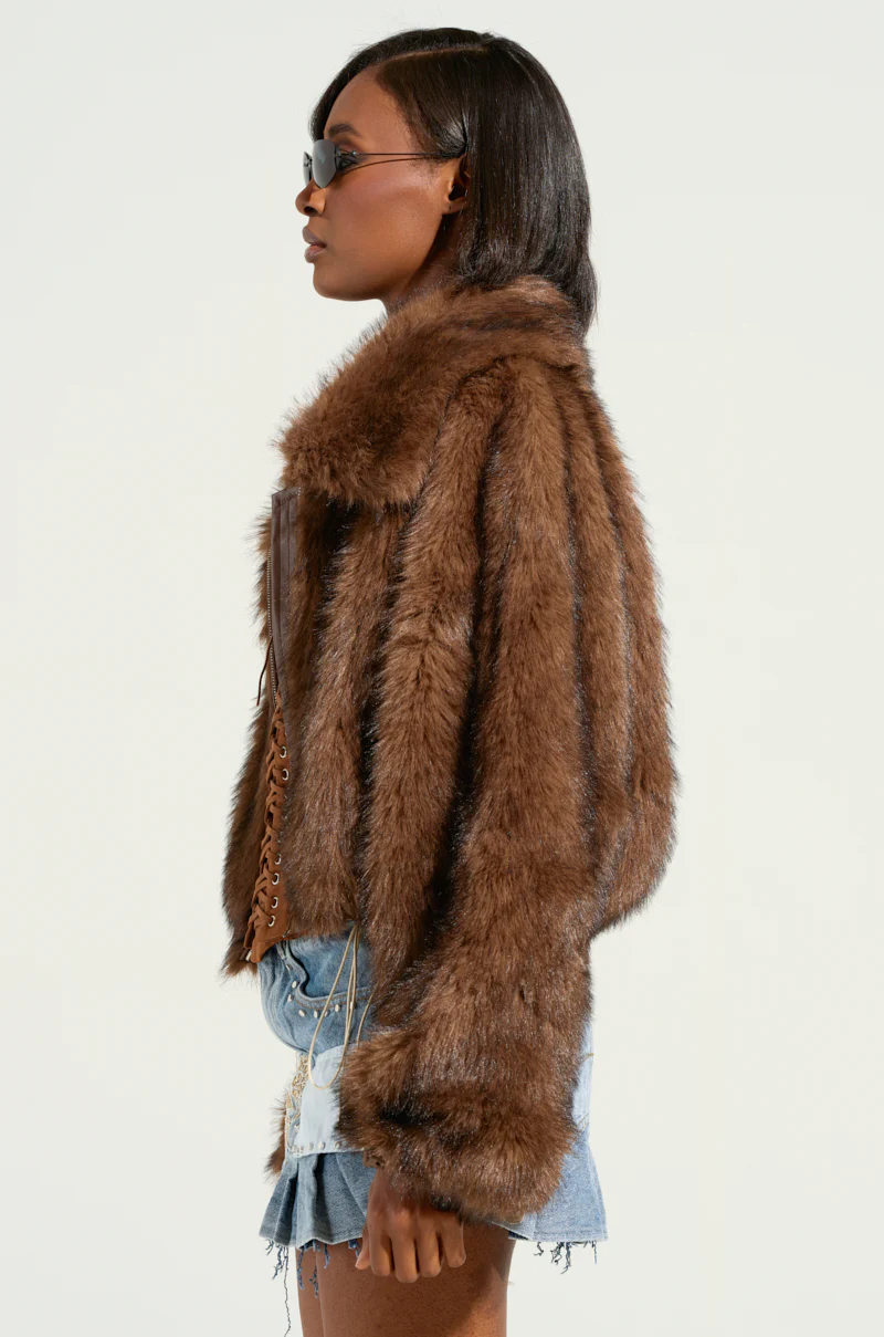 KAI FAUX FUR BOMBER - Image 3
