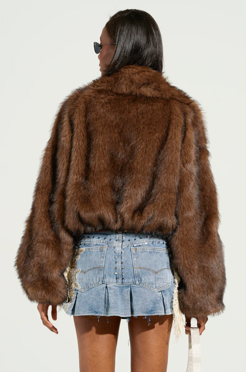 KAI FAUX FUR BOMBER - Image 4