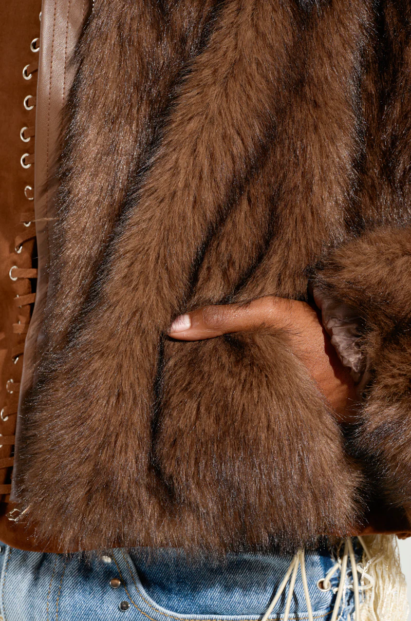 KAI FAUX FUR BOMBER - Image 7