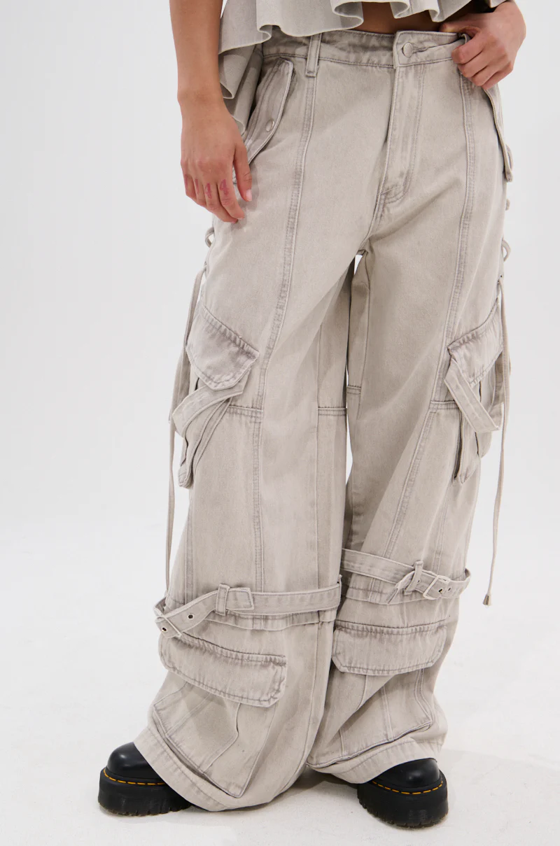 KARA DENIM CARGO PANT - Image 3