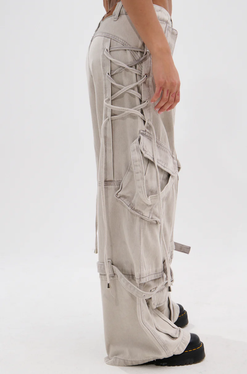 KARA DENIM CARGO PANT - Image 4