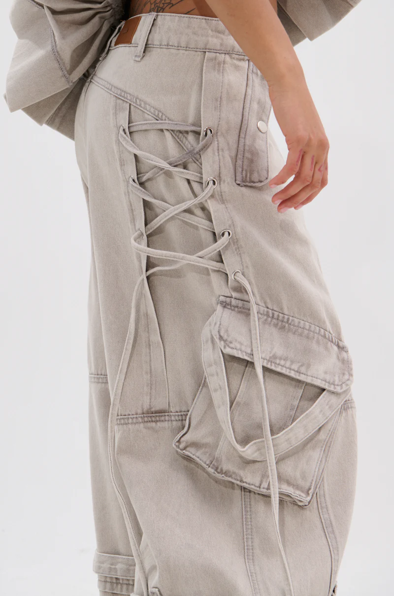 KARA DENIM CARGO PANT - Image 8