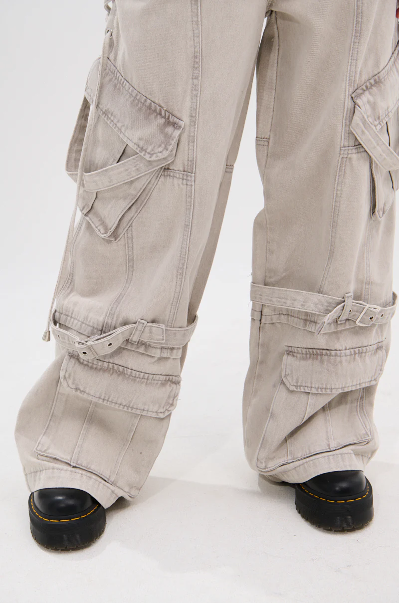 KARA DENIM CARGO PANT - Image 9