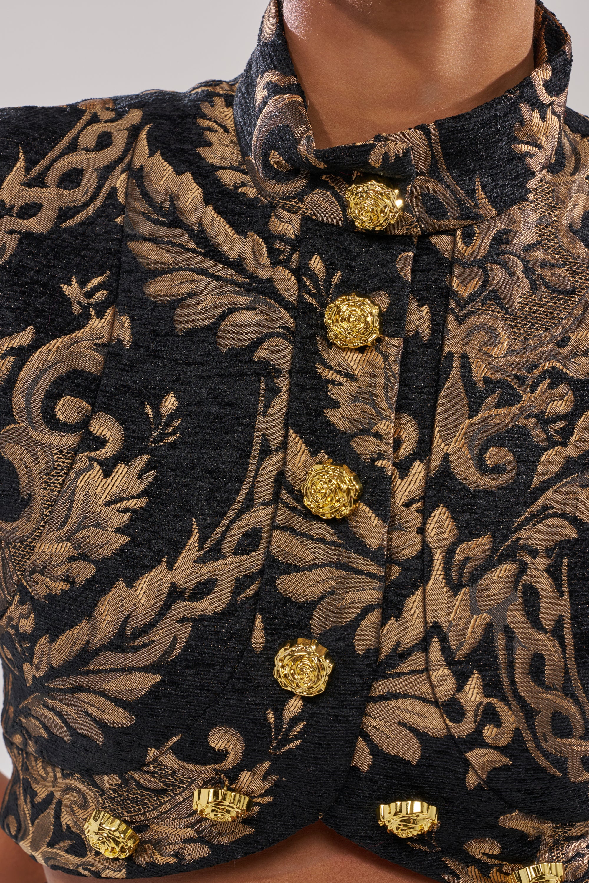 KAYLA BROCADE SLEEVELESS BLOUSE - Image 10