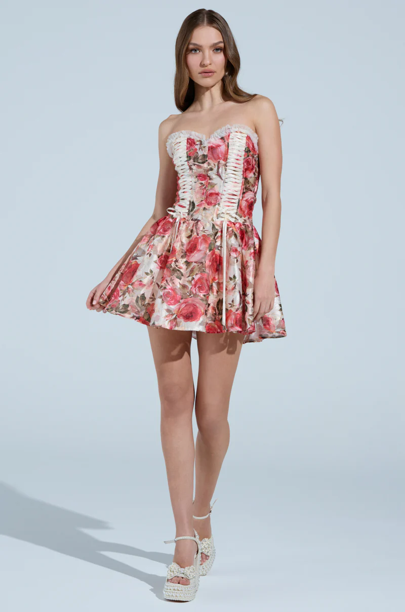 KEEP DREAMIN FLORAL MINI DRESS - Image 5