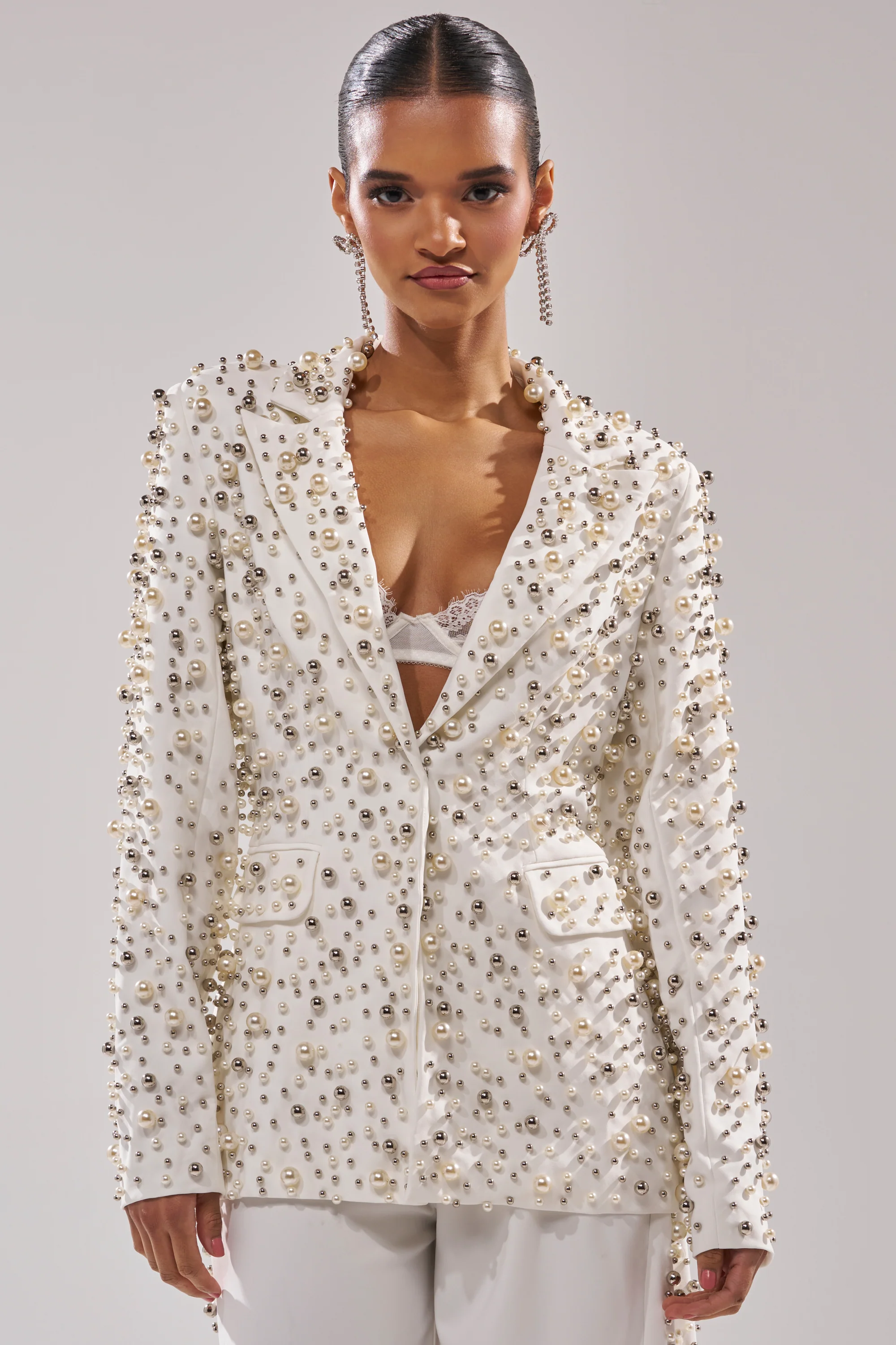 KEEP IT GOING EMBELLISHED BLAZER