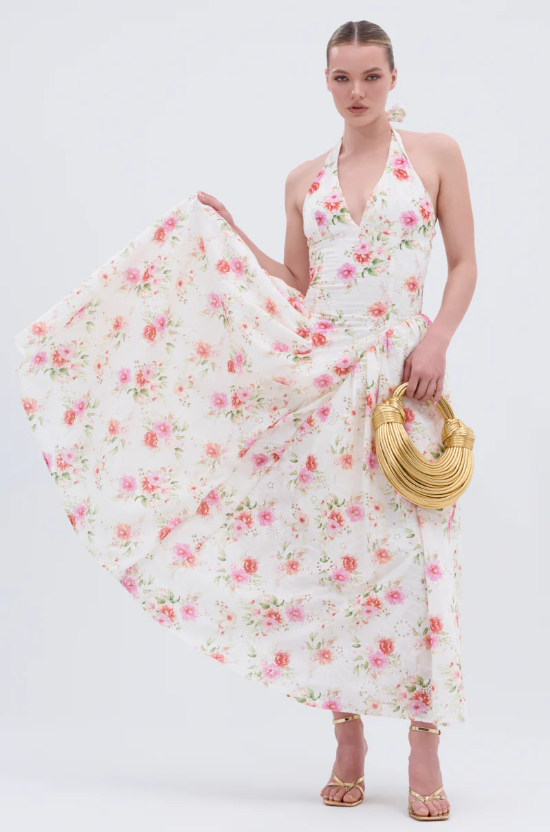 KEEP IT MOVING ON FLORAL MAXI DRESS - Image 3