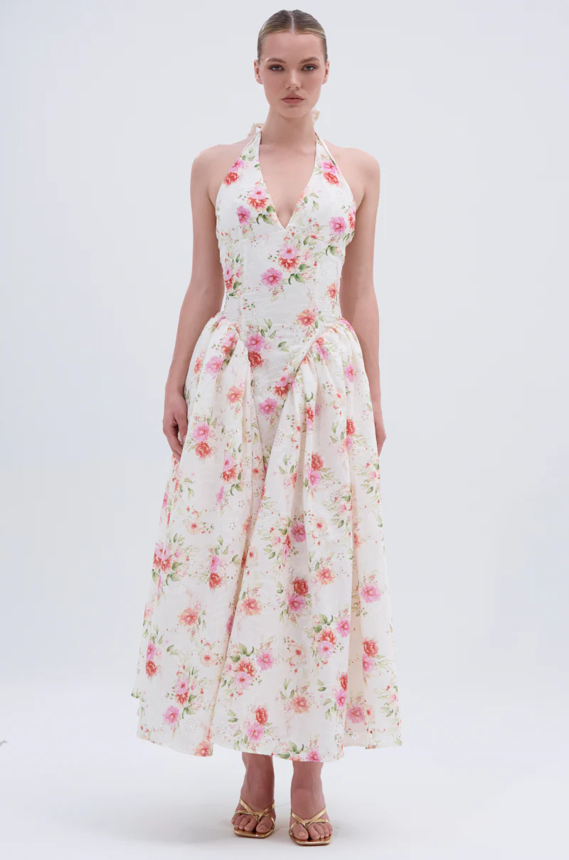 KEEP IT MOVING ON FLORAL MAXI DRESS - Image 4
