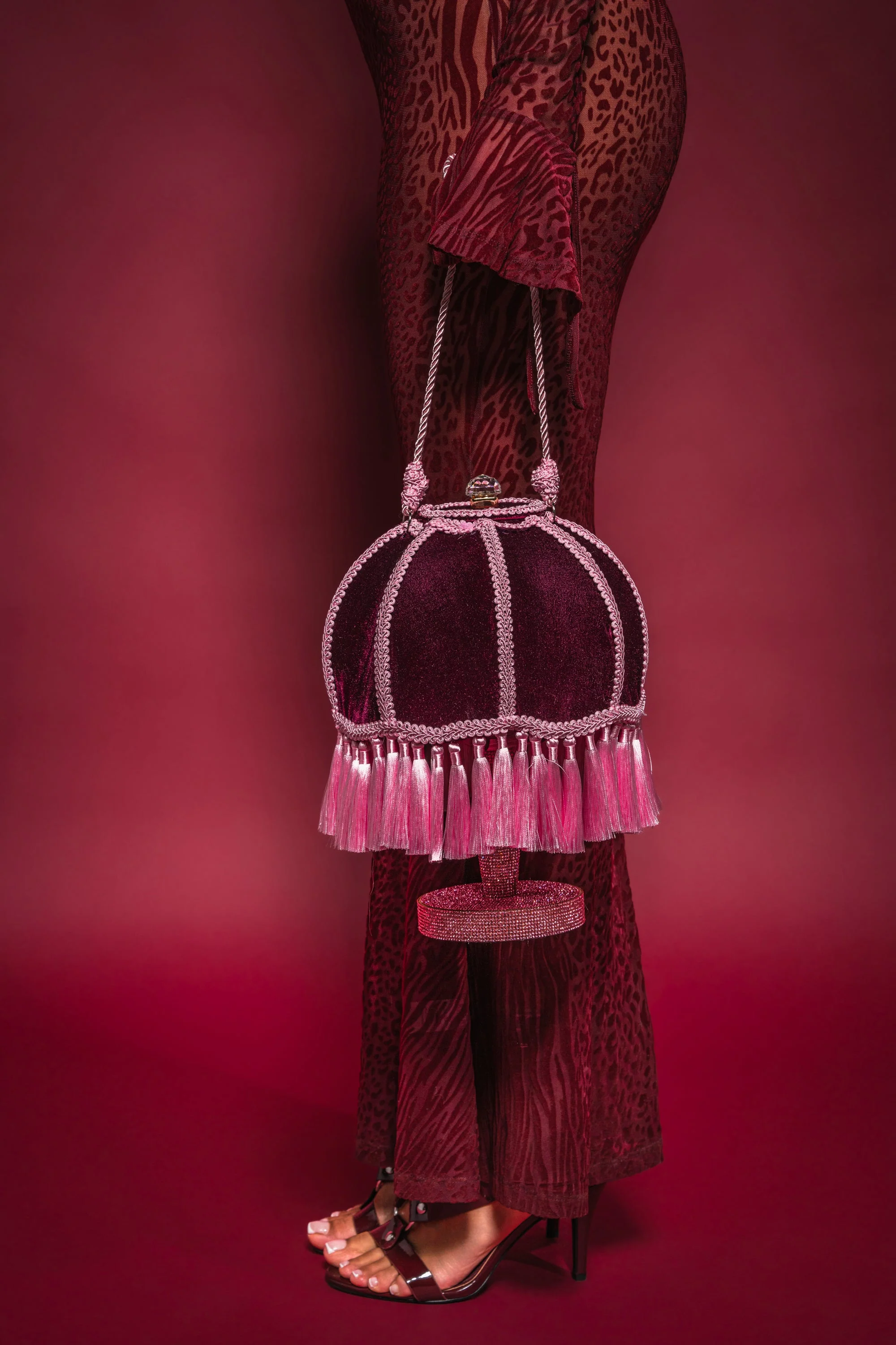 KEEP THE LIGHTS OFF TASSEL PURSE - Image 2