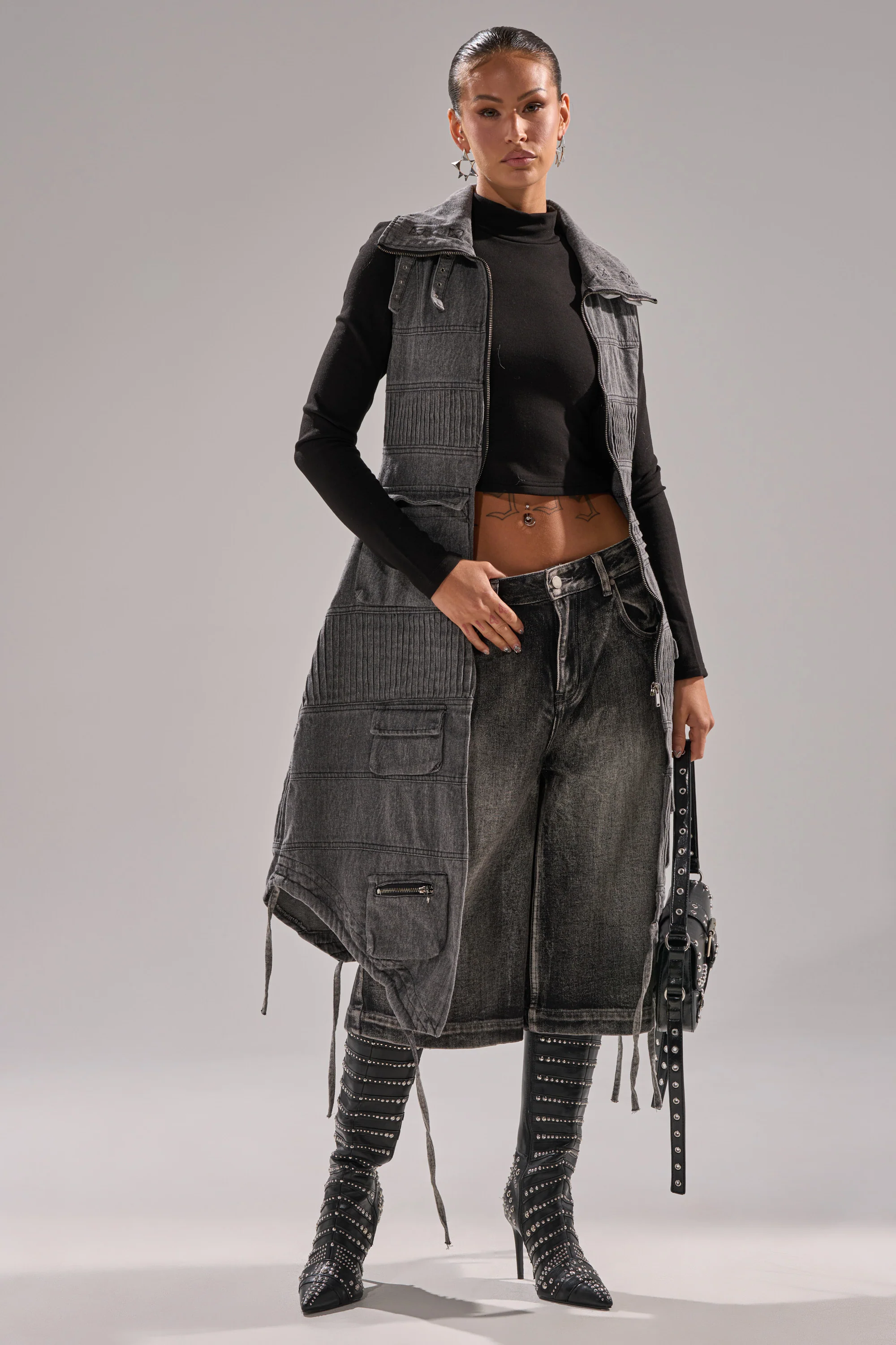 KEEP YOU WAITING DENIM VEST - Image 4
