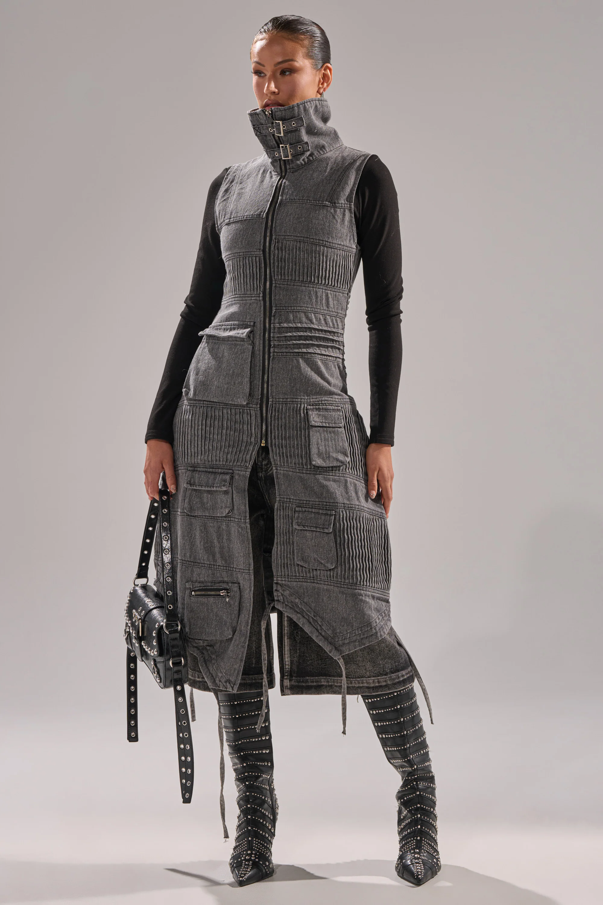 KEEP YOU WAITING DENIM VEST - Image 5