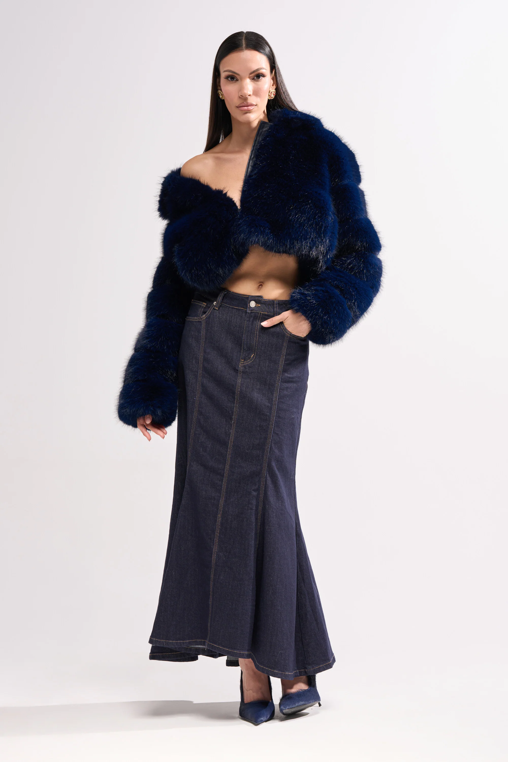 KEIKO FAUX FUR COAT - Image 5