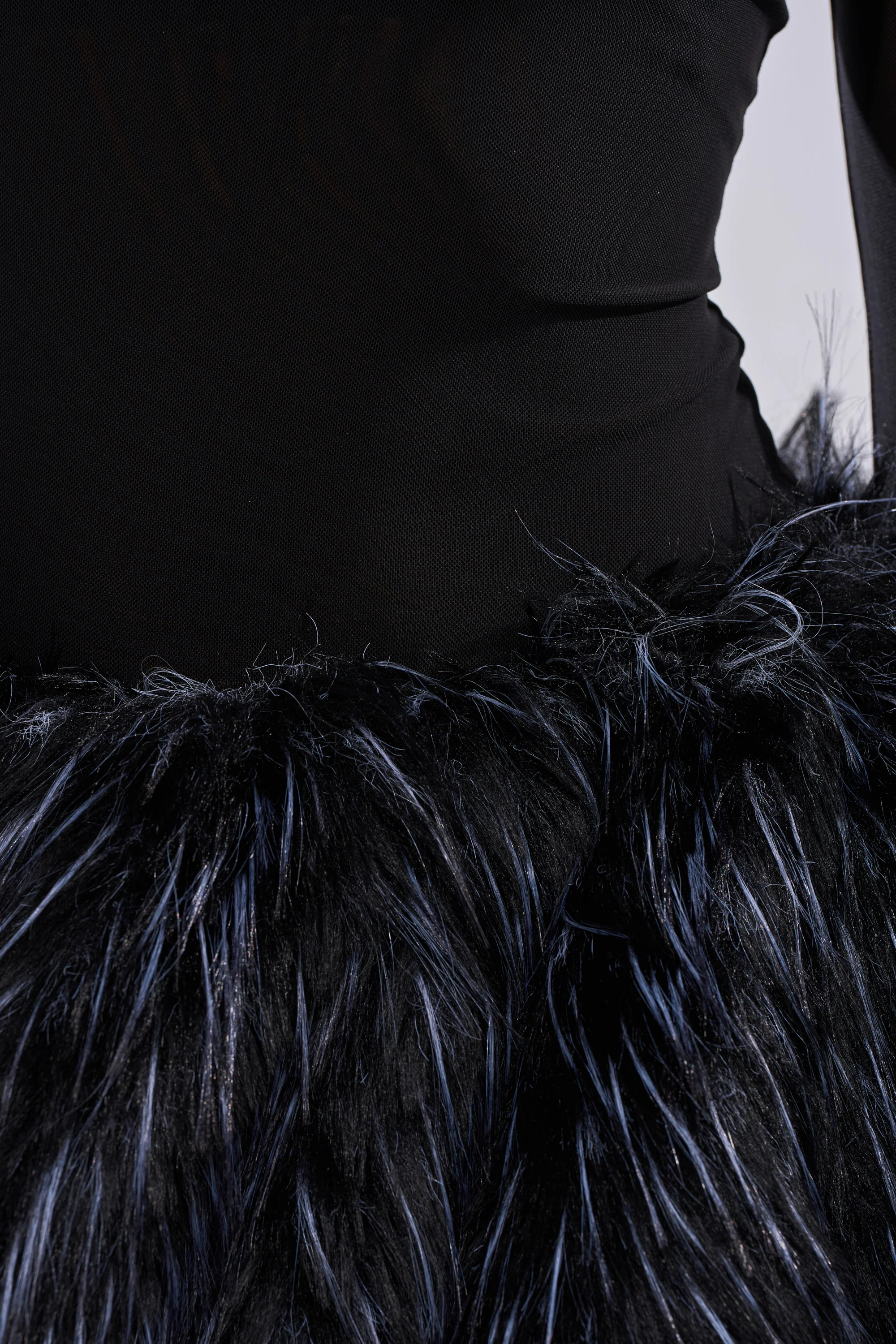 KELYN CALLED FUR MINI DRESS - Image 11