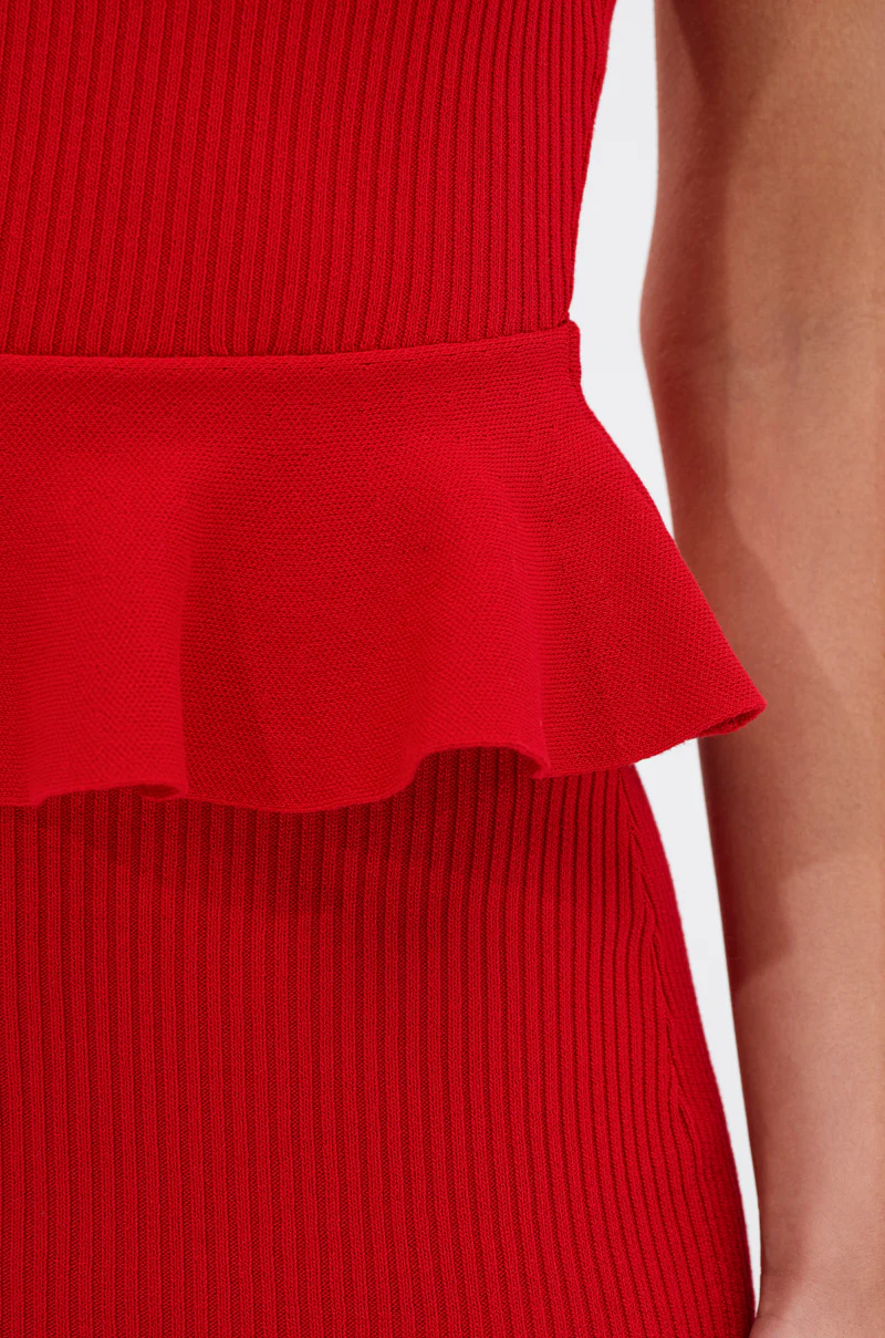 KIKI MIDI DRESS IN RED - Image 6