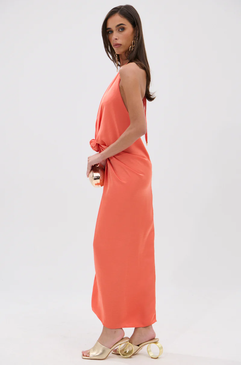 KNOT MY PROBLEM SATIN MIDI DRESS - Image 4