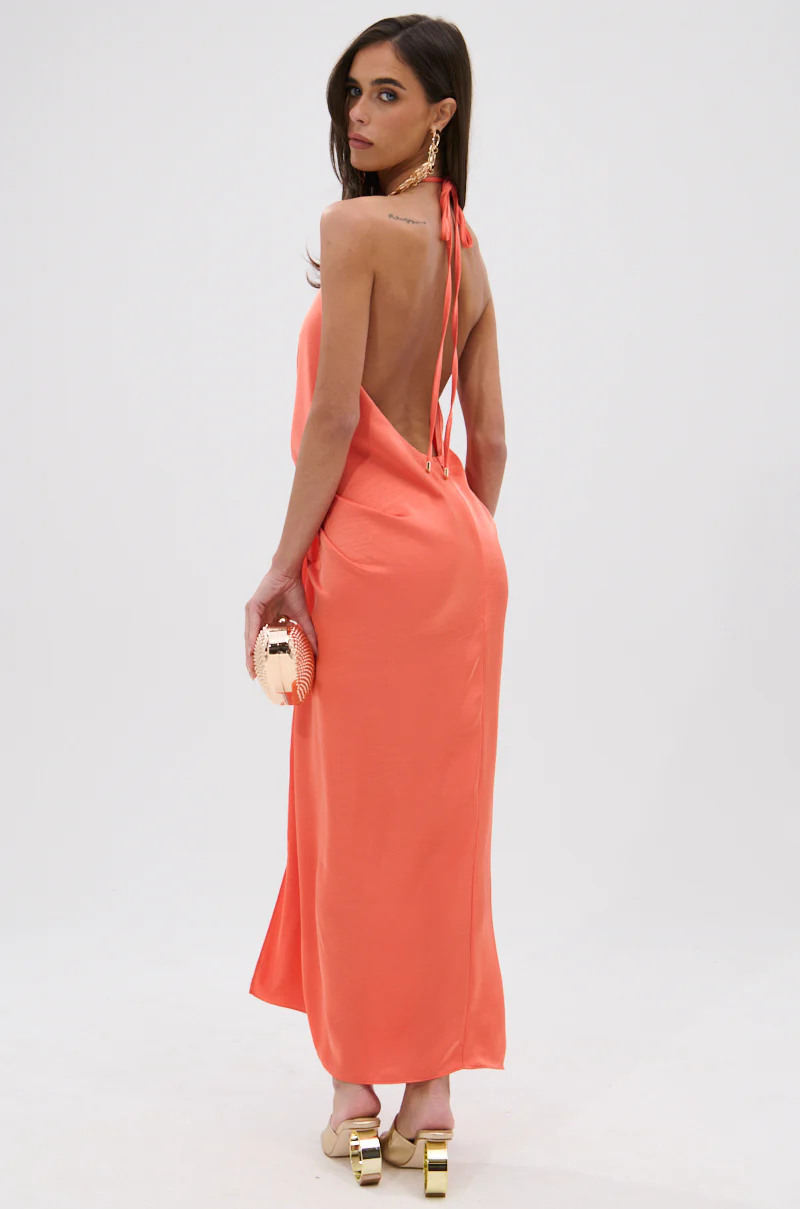KNOT MY PROBLEM SATIN MIDI DRESS - Image 5