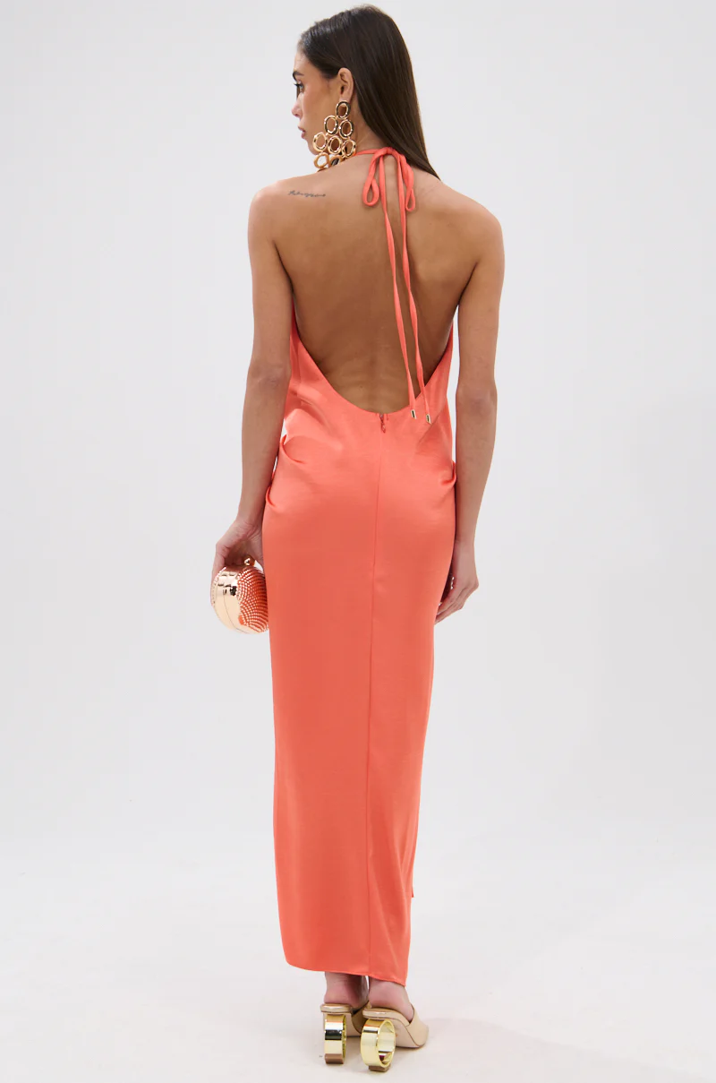 KNOT MY PROBLEM SATIN MIDI DRESS - Image 6