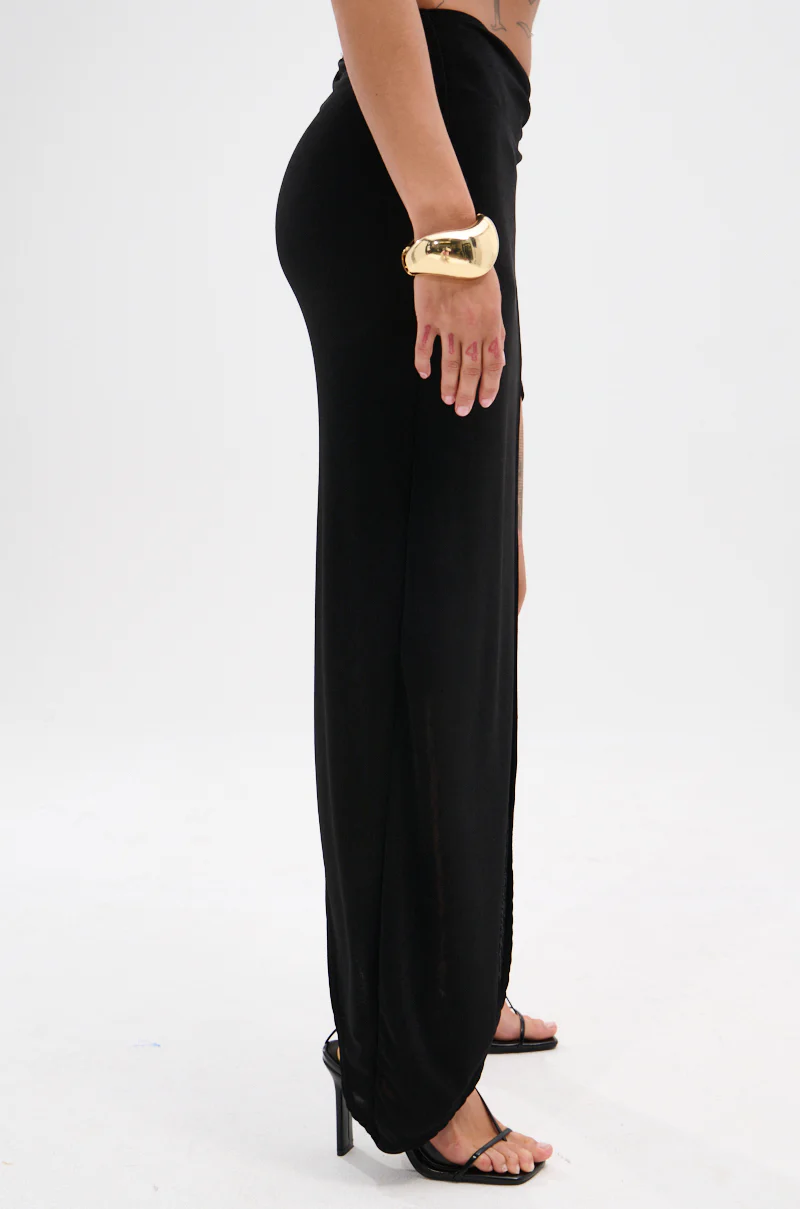 KYLIE SLINKY MIDI SKIRT - Image 4