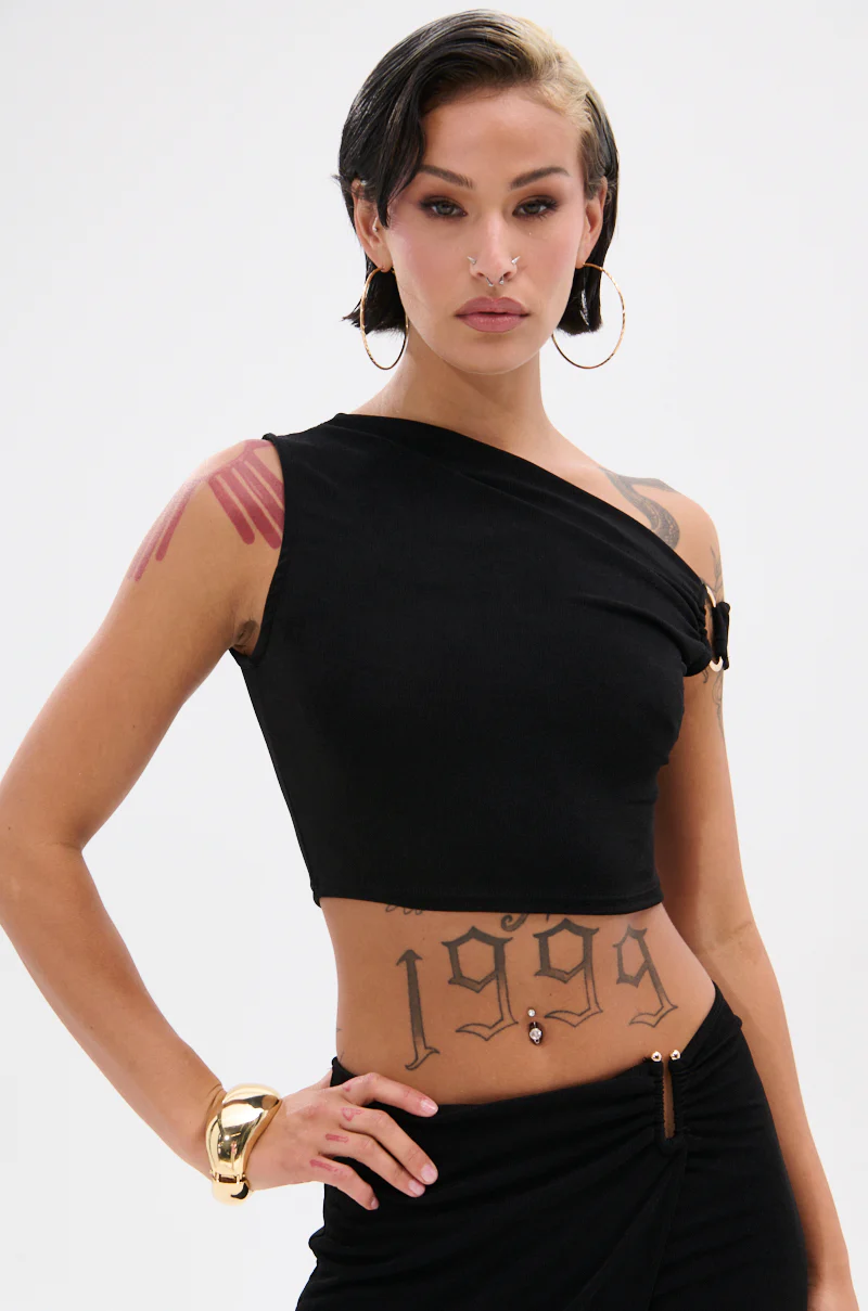 KYLIE SLINKY OFF THE SHOULDER BLOUSE - Image 2