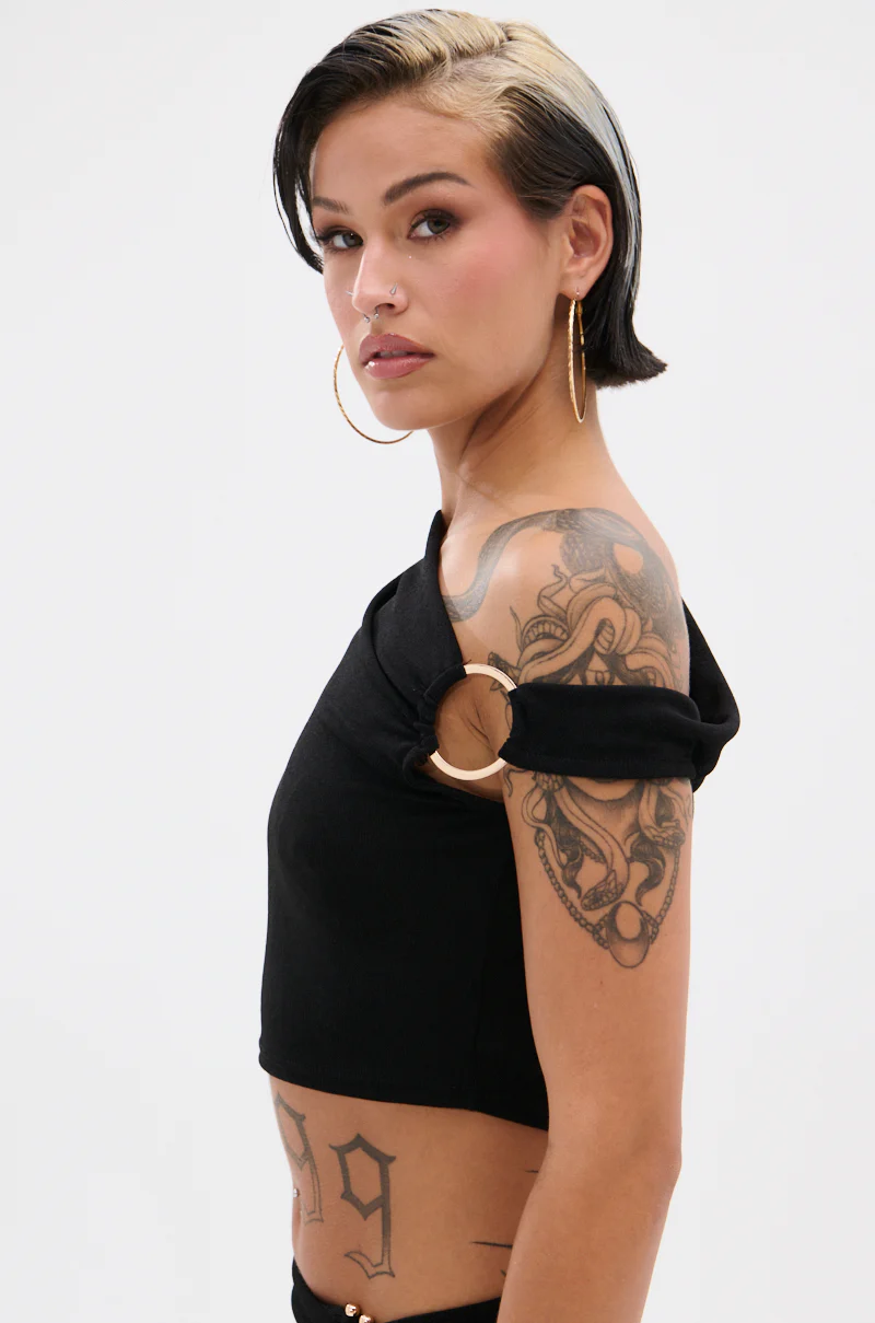 KYLIE SLINKY OFF THE SHOULDER BLOUSE - Image 5