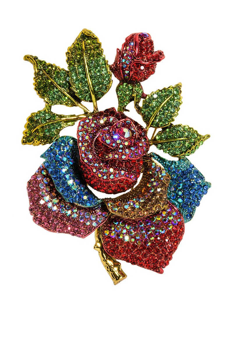 BLING FLORAL BROOCH - Image 2