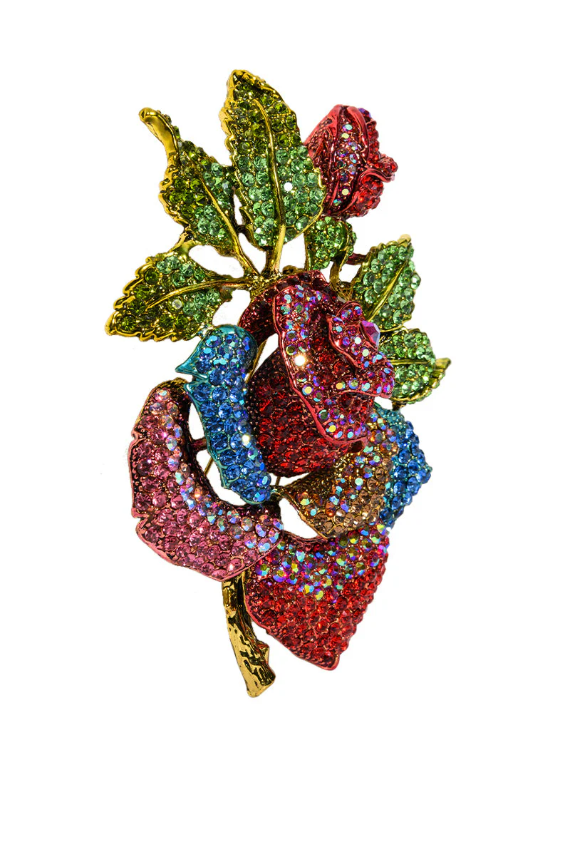 BLING FLORAL BROOCH - Image 3