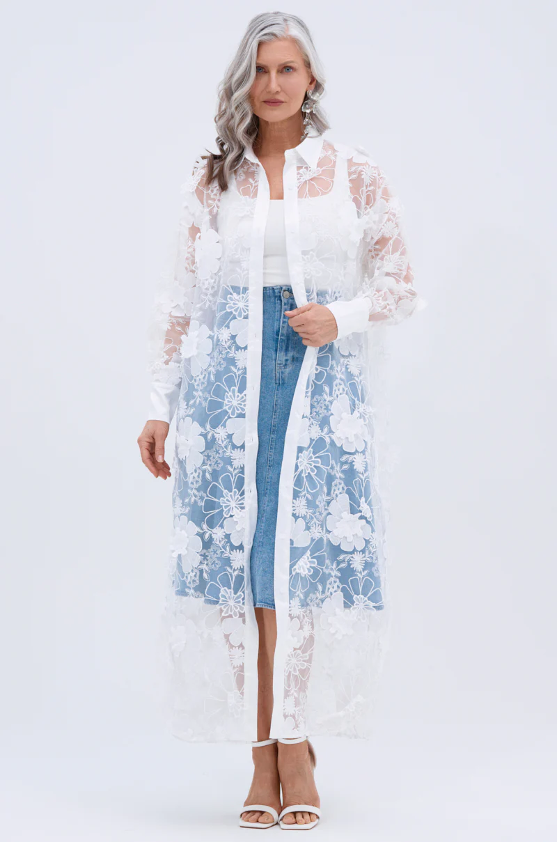 LACE BUTTON UP - Image 2