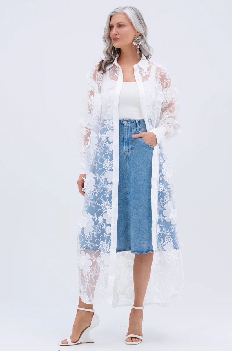 LACE BUTTON UP - Image 3