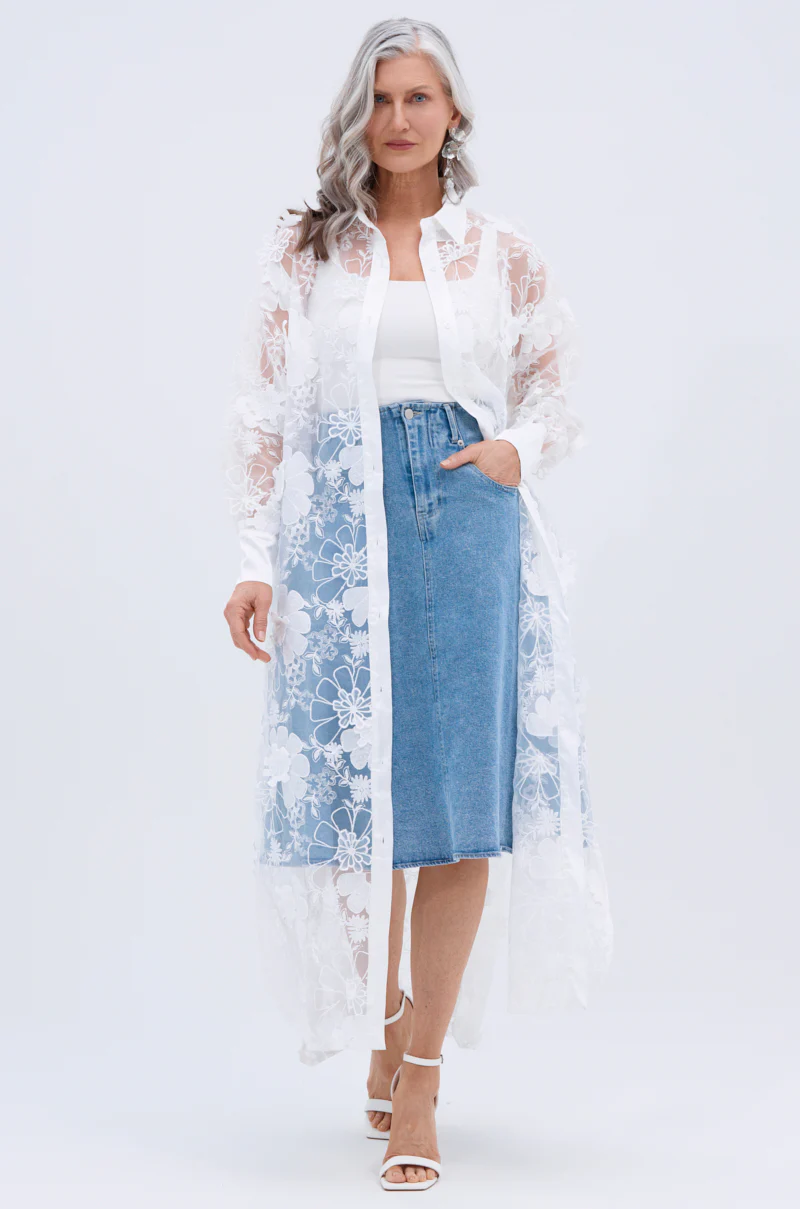 LACE BUTTON UP - Image 5