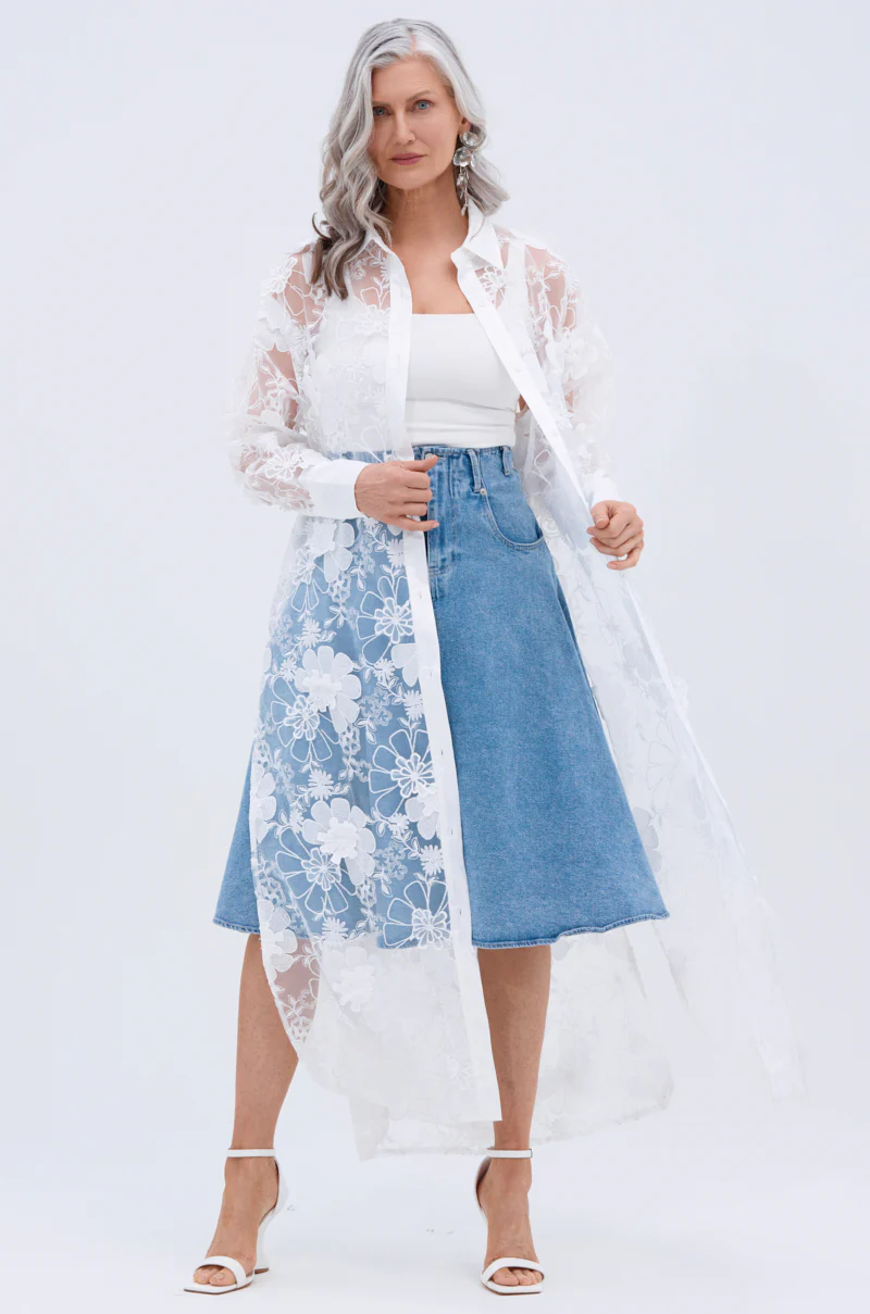 LACE BUTTON UP - Image 6