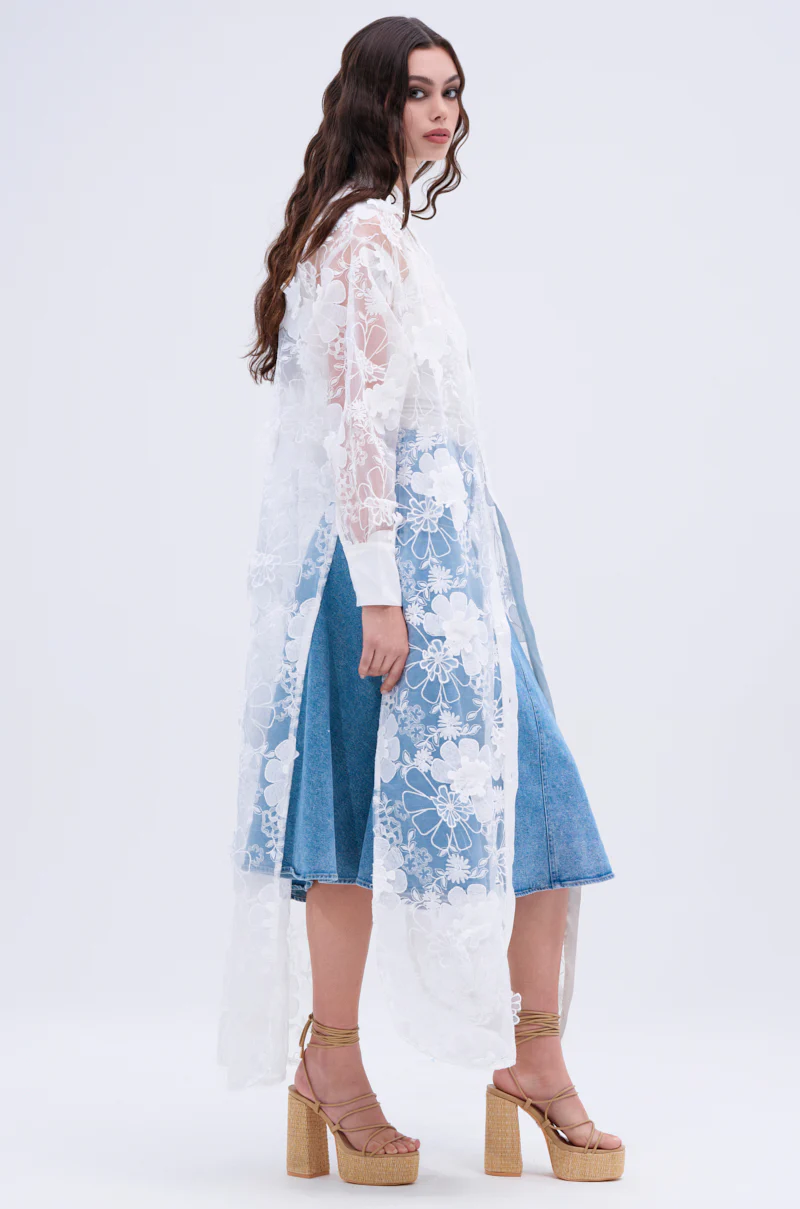 LACE BUTTON UP - Image 8
