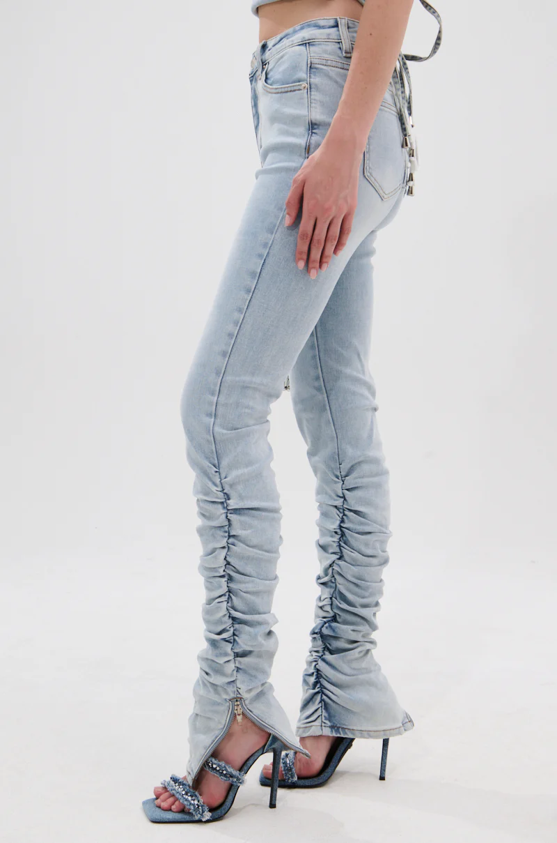 LACE IT UP SKINNY DENIM PANT - Image 4